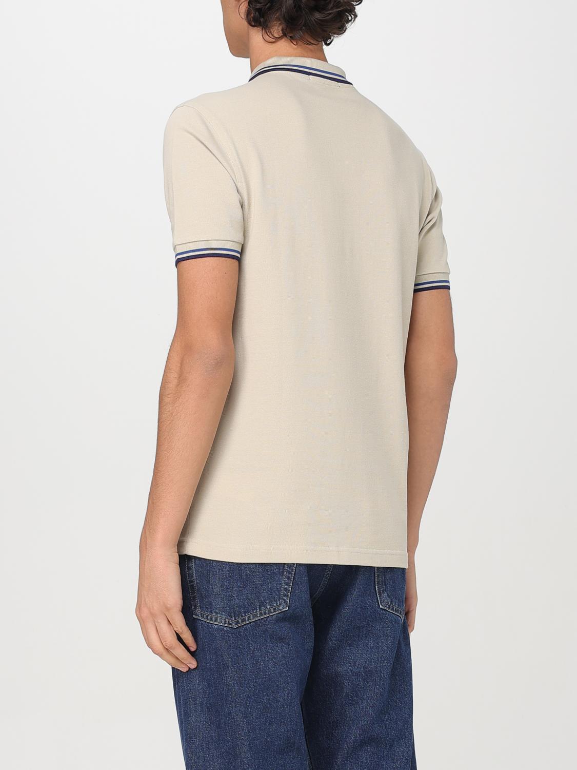 FRED PERRY POLO SHIRT: T-shirt men Fred Perry, Ivory - Img 2