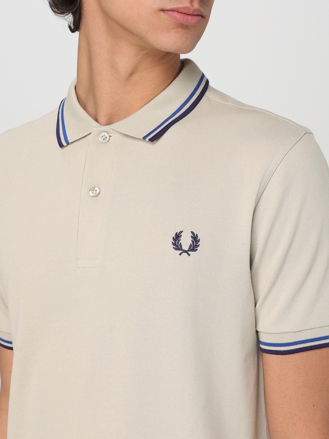 FRED PERRY POLO SHIRT: T-shirt men Fred Perry, Ivory - Img 3