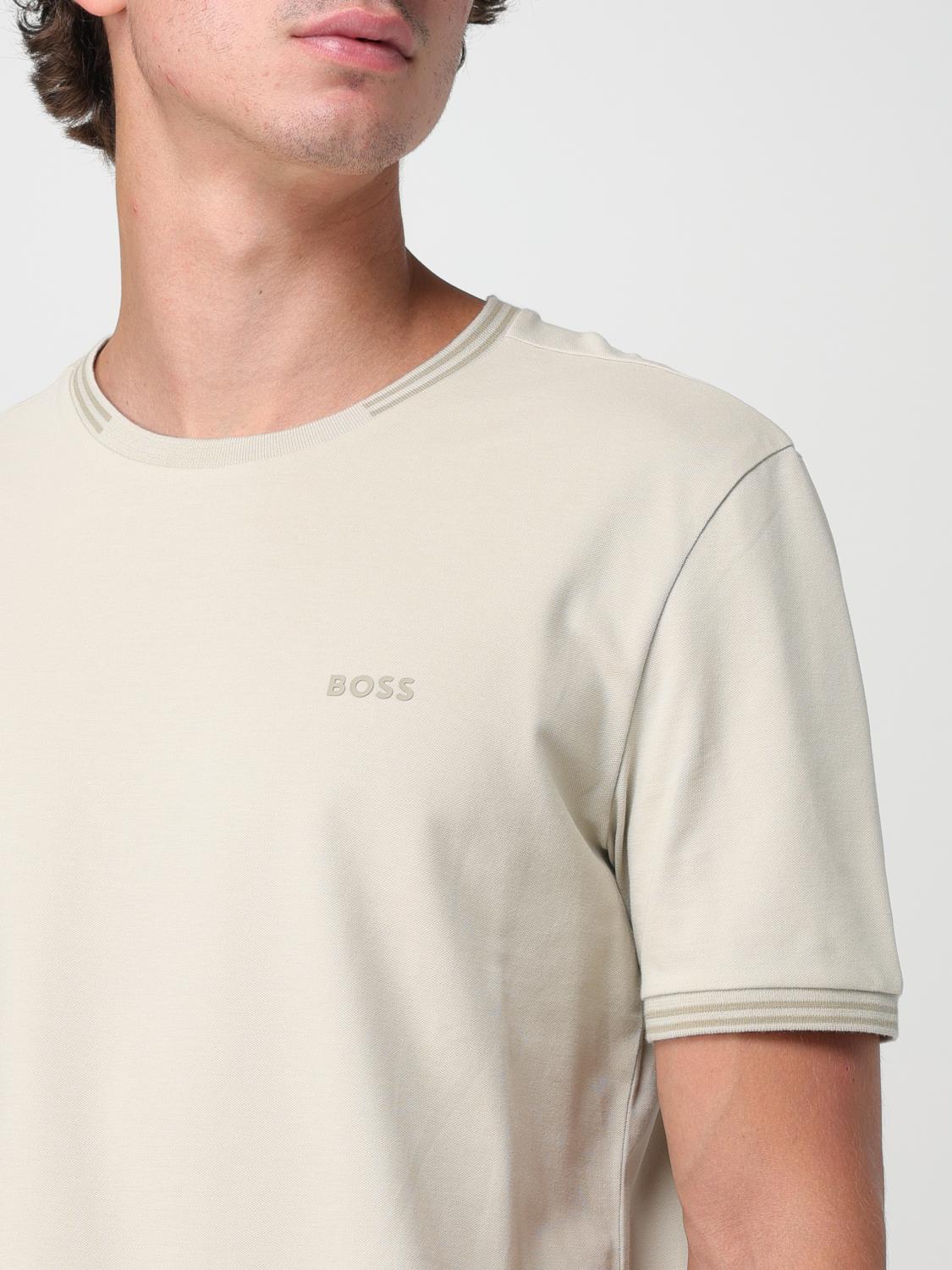 BOSS CAMISETA: Camiseta Boss de algodón con logo, Beige - Img 3