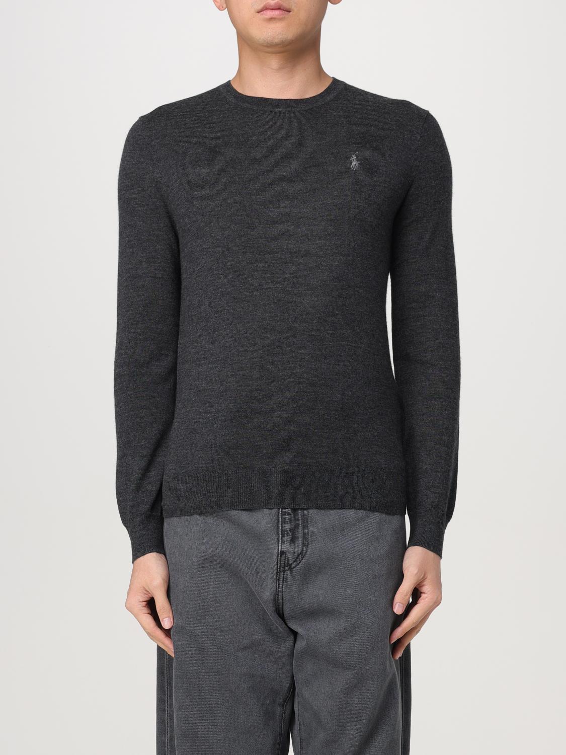 POLO RALPH LAUREN SWEATER: Sweater men Polo Ralph Lauren, Charcoal - Img 1