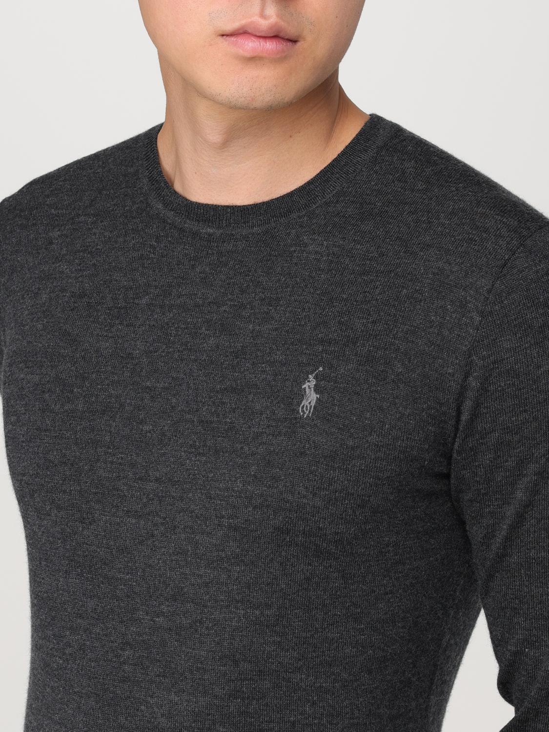 POLO RALPH LAUREN SWEATER: Sweater men Polo Ralph Lauren, Charcoal - Img 3