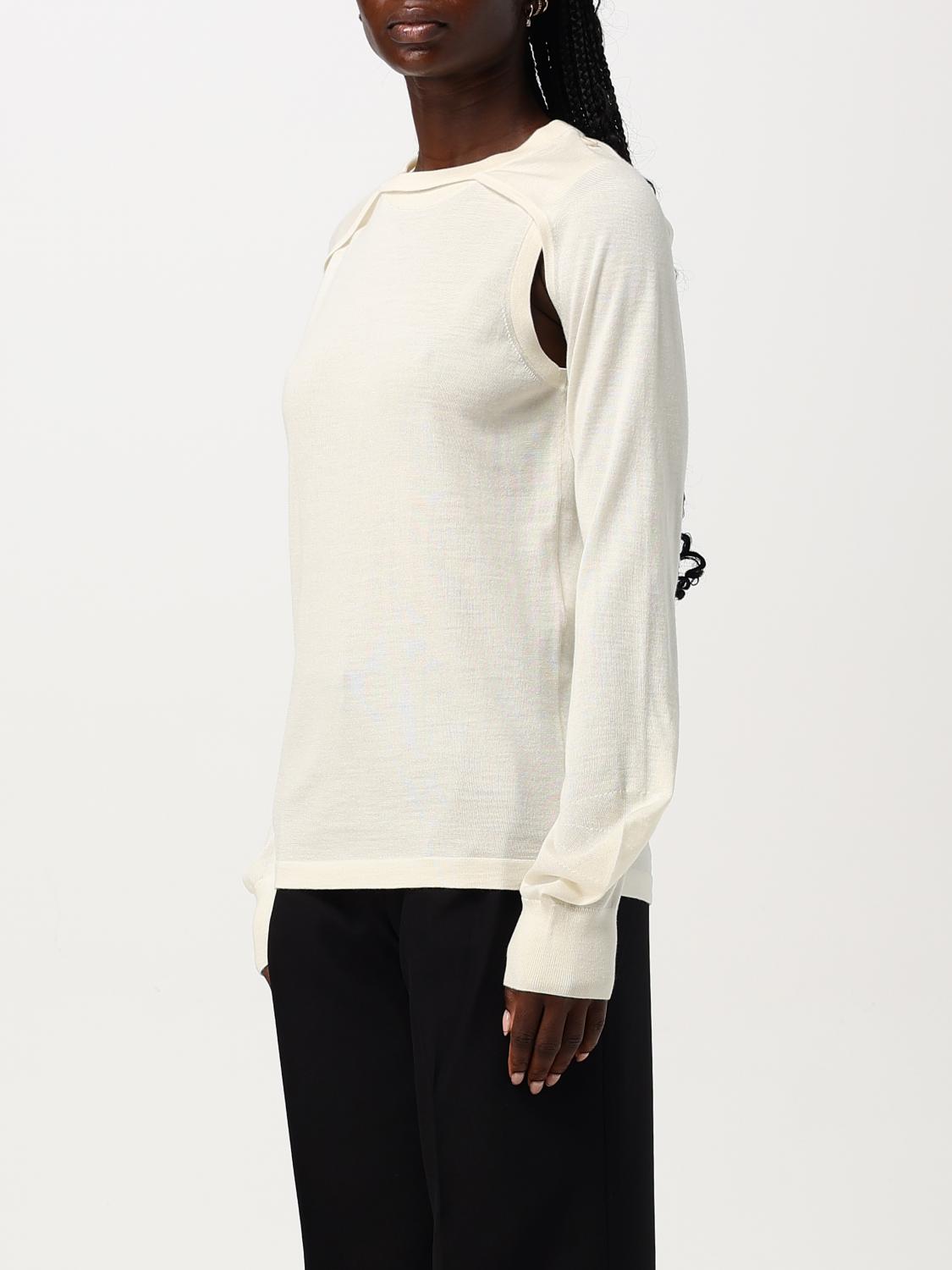 HELMUT LANG MAGLIA: Pullover Helmut Lang in lana , Bianco - Img 4