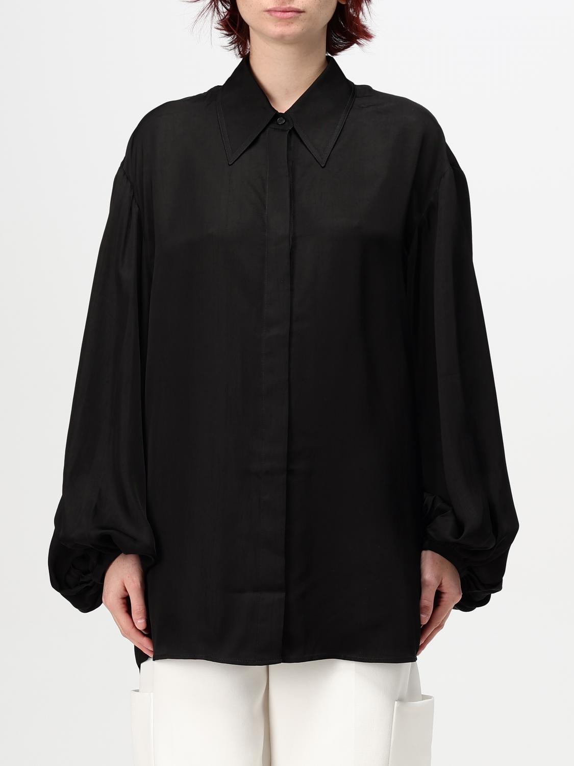 KHAITE CHEMISE: Top femme Khaite, Noir - Img 1