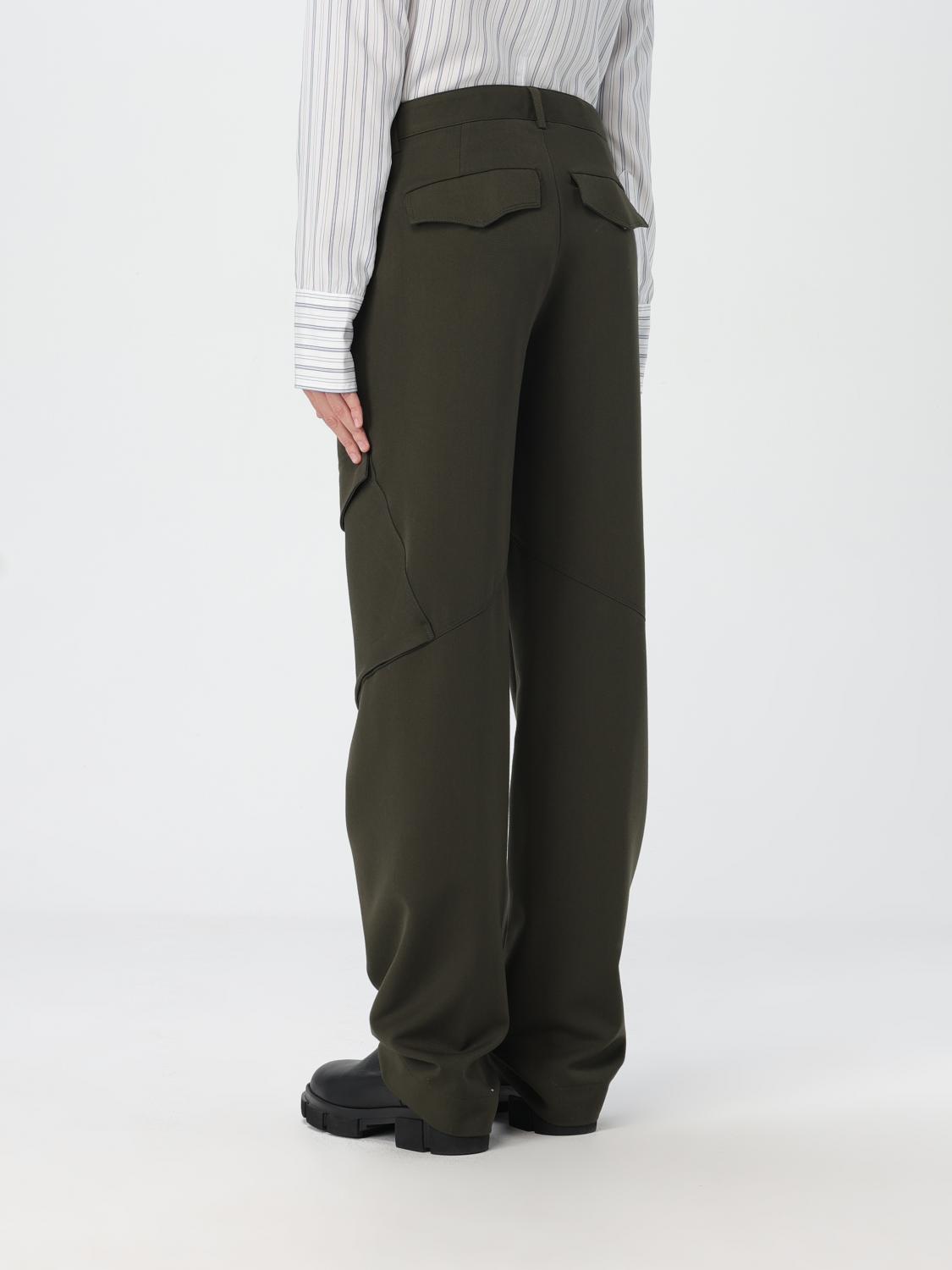 DONDUP PANTALONE: Pantalone cargo Dondup in gabardine , Verde - Img 2