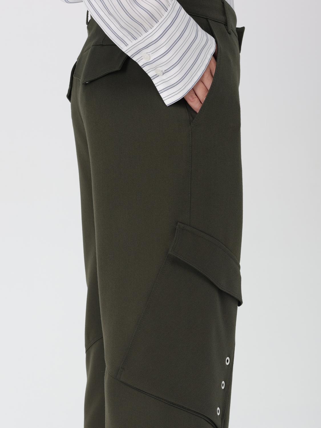 DONDUP PANTALONE: Pantalone cargo Dondup in gabardine , Verde - Img 3