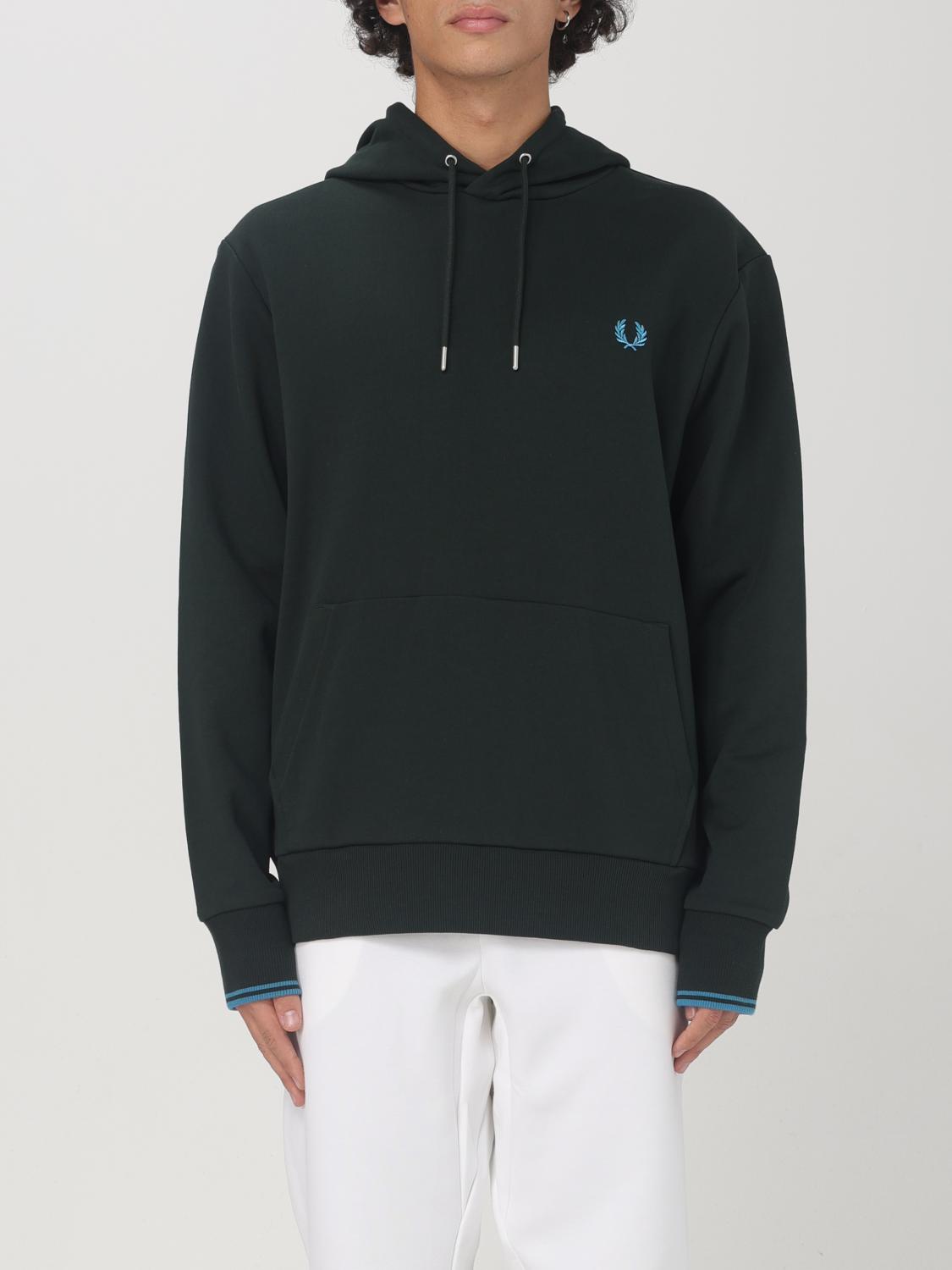 FRED PERRY 스웨트셔츠: 스웨트셔츠 남성 Fred Perry, 그린 - Img 1