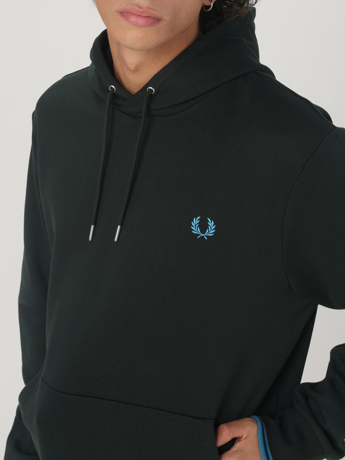 FRED PERRY 스웨트셔츠: 스웨트셔츠 남성 Fred Perry, 그린 - Img 3