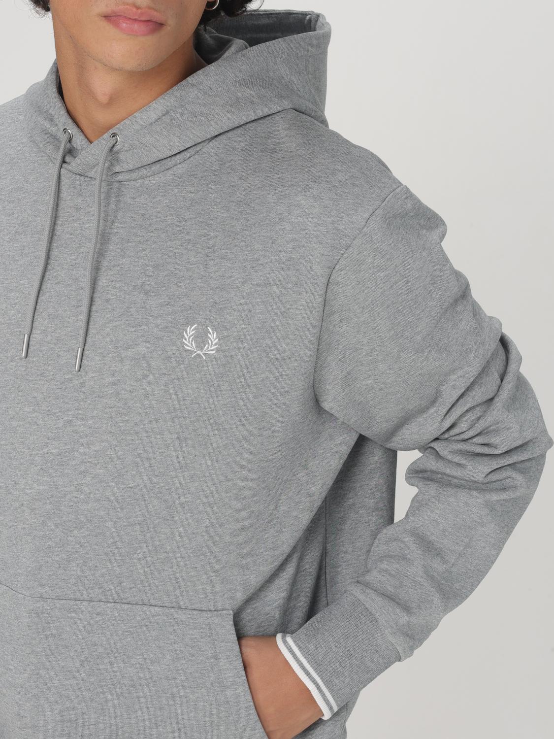 FRED PERRY SWEATSHIRT: Sweatshirt men Fred Perry, Grey - Img 3