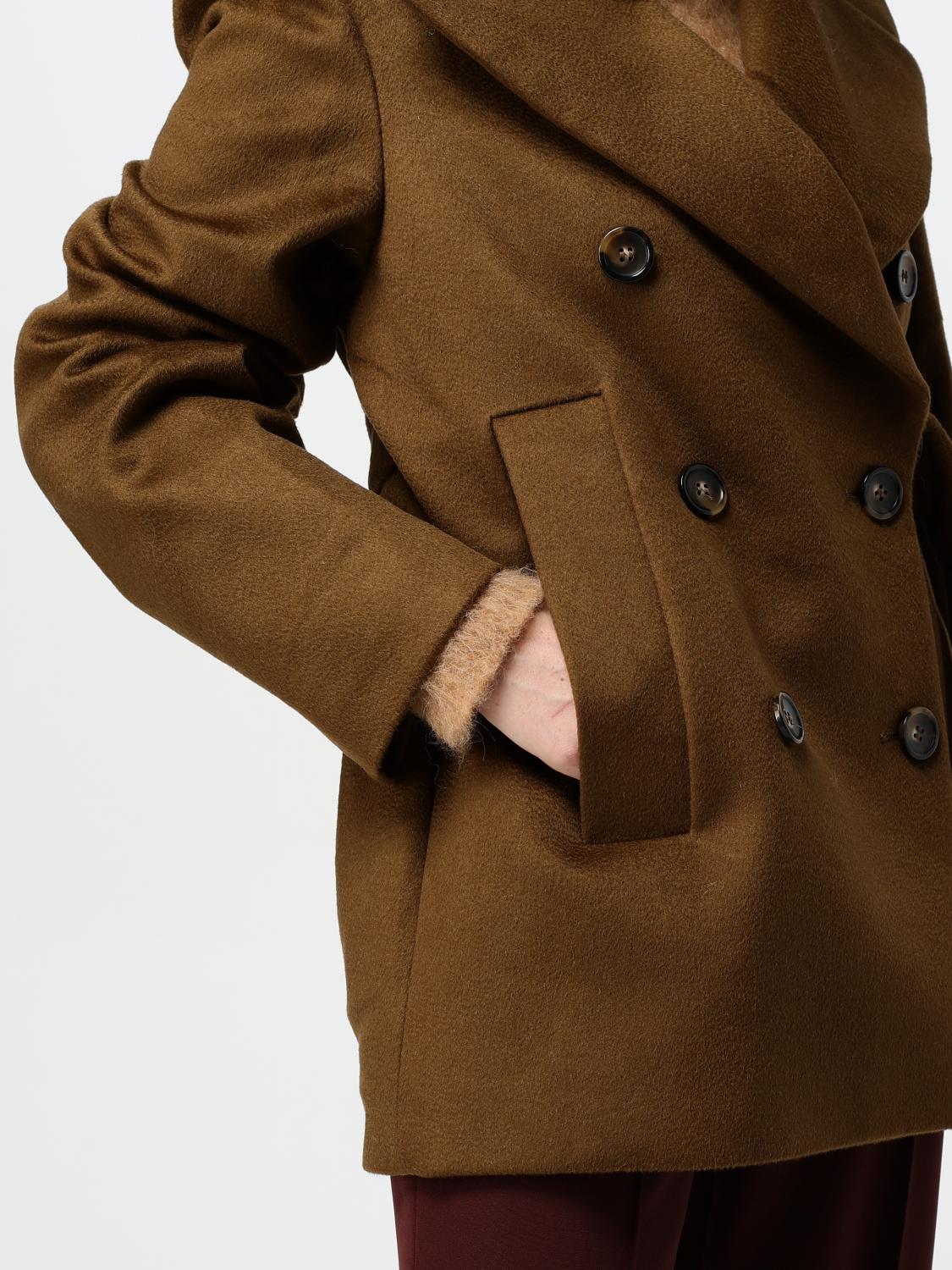 アウターその他 SPORTMAX Women Outer 2422086022600 084 BROWN SPORTMAX: Coat woman - Brown | Sportmax coat 2422086022600