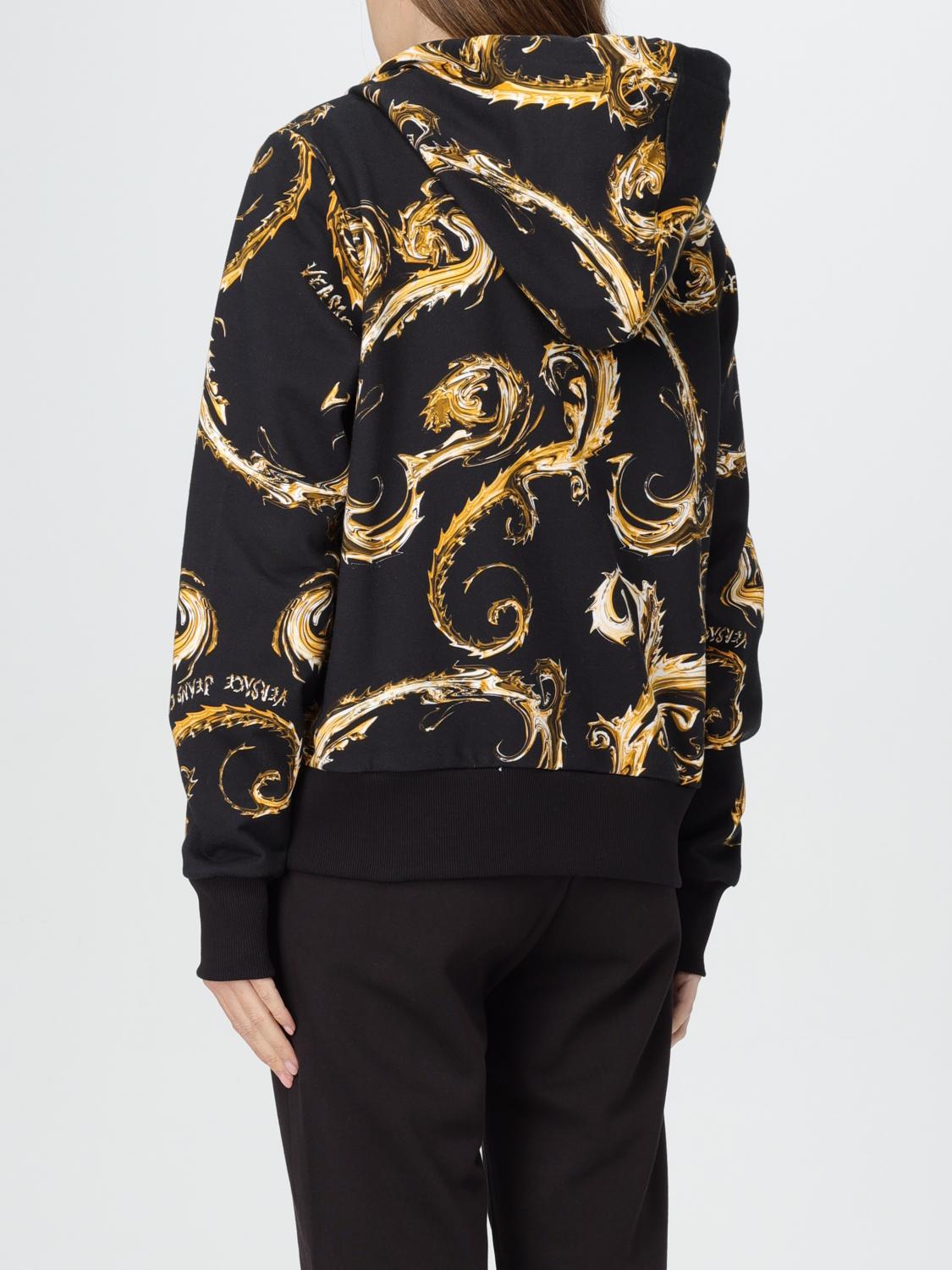 VERSACE JEANS COUTURE SWEATSHIRT: Sweatshirt woman Versace Jeans Couture, Black - Img 2