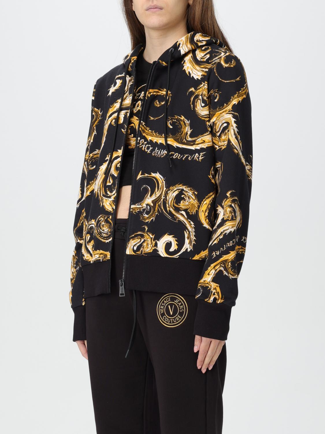 VERSACE JEANS COUTURE SWEATSHIRT: Sweatshirt woman Versace Jeans Couture, Black - Img 3