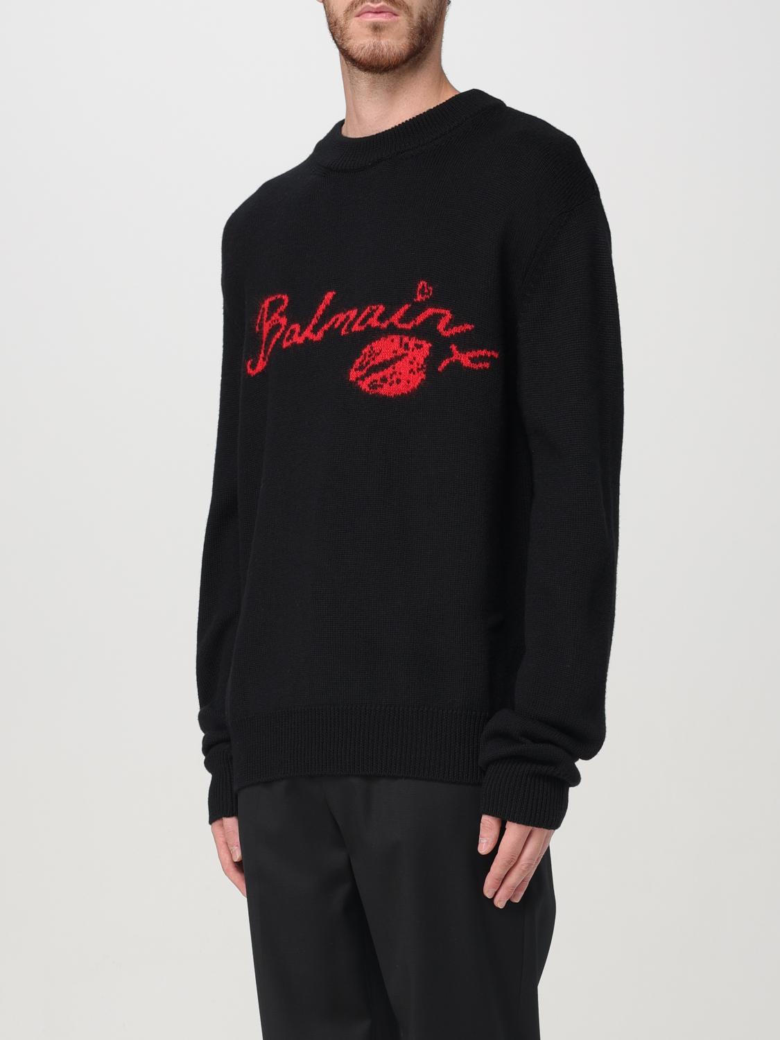 BALMAIN SWEATER: Sweater men Balmain, Black - Img 4