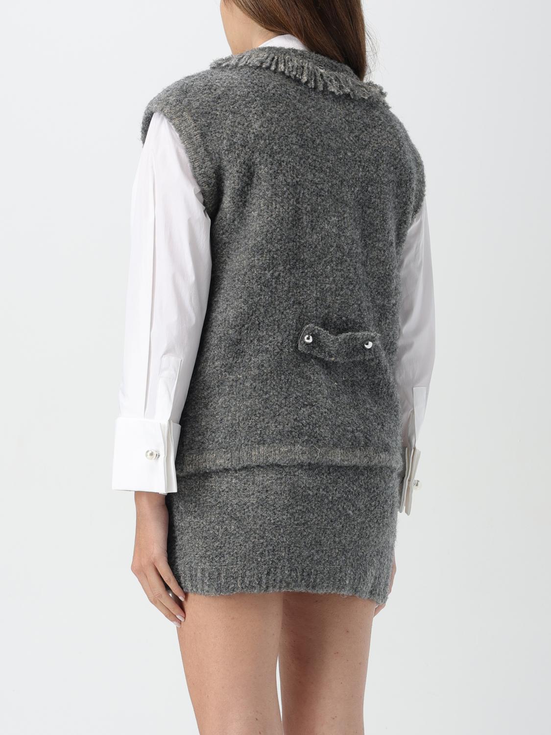 ACTITUDE TWINSET WAISTCOAT: Waistcoat woman Twinset - Actitude, Grey - Img 3