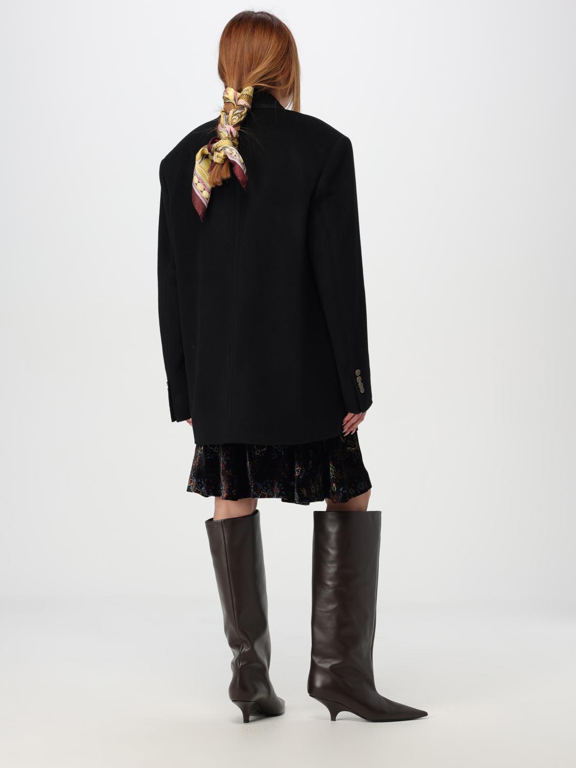 ETRO COAT: Coat woman Etro, Black - Img 2