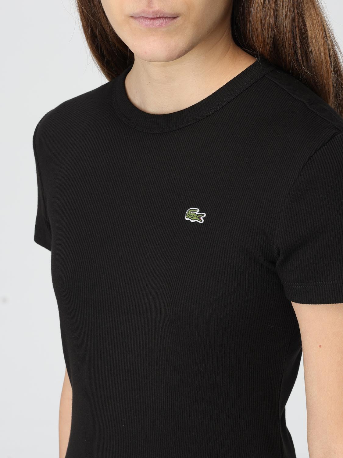 LACOSTE T-SHIRT: Sweater woman Lacoste, Black - Img 3
