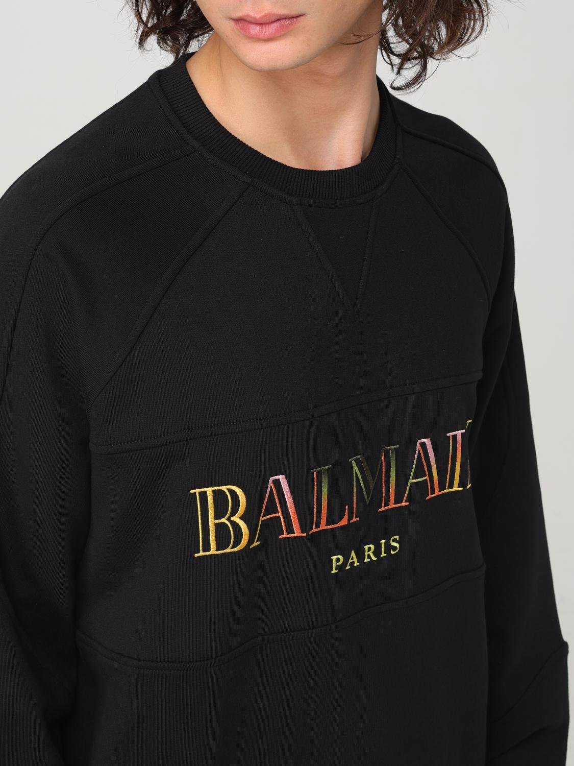 BALMAIN SWEATSHIRT: Sweatshirt men Balmain, Black - Img 5