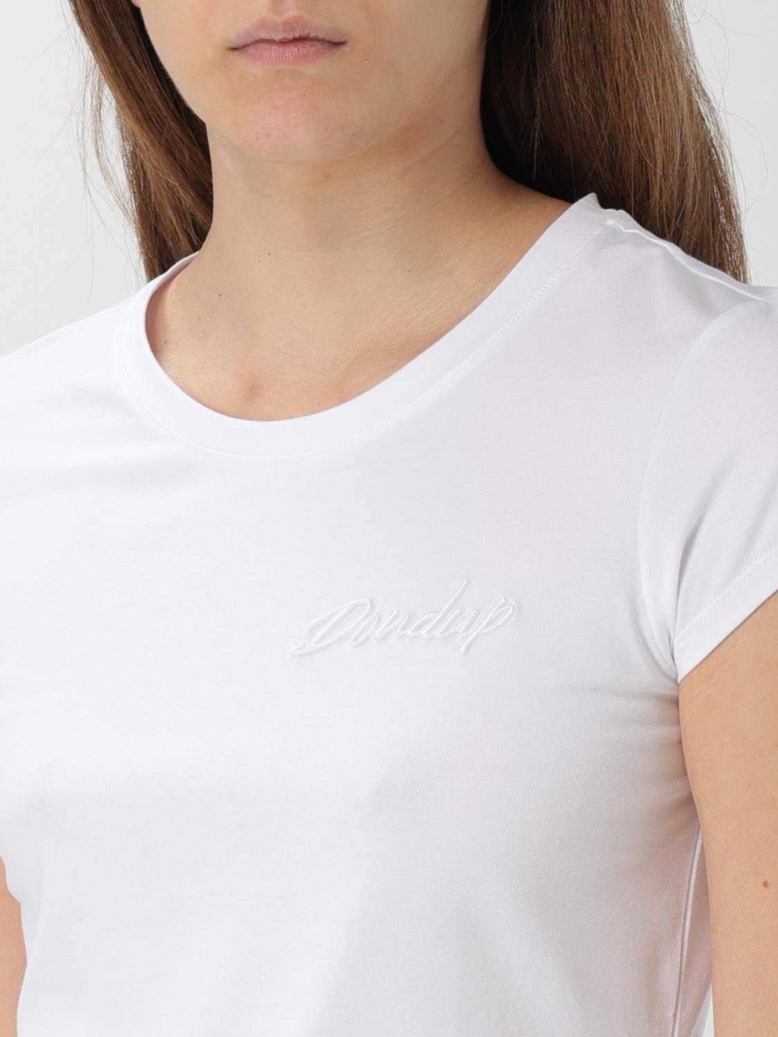 DONDUP T-SHIRT: T-shirt femme Dondup, Blanc - Img 3