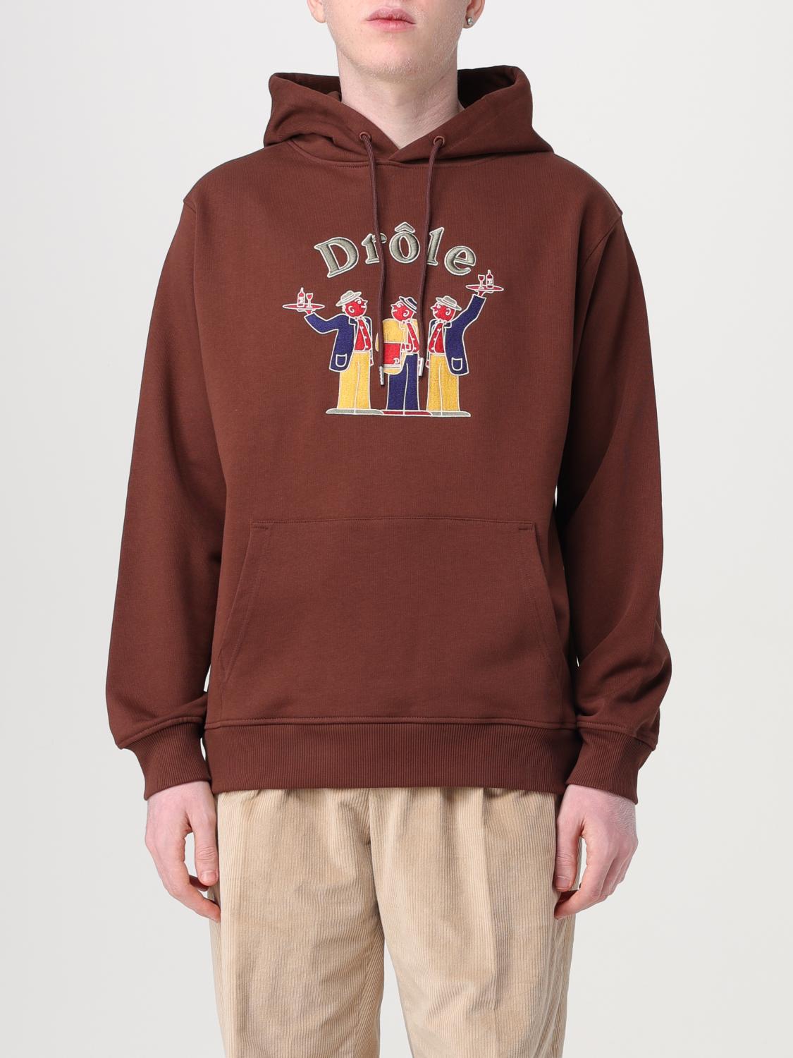 DRÔLE DE MONSIEUR SWEATSHIRT: Sweatshirt men Drole De Monsieur, Brown - Img 1