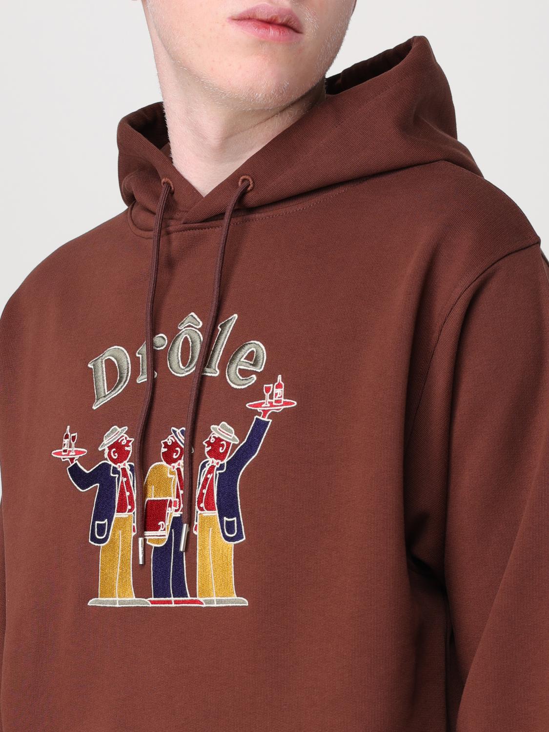 DRÔLE DE MONSIEUR SWEATSHIRT: Sweatshirt men Drole De Monsieur, Brown - Img 3