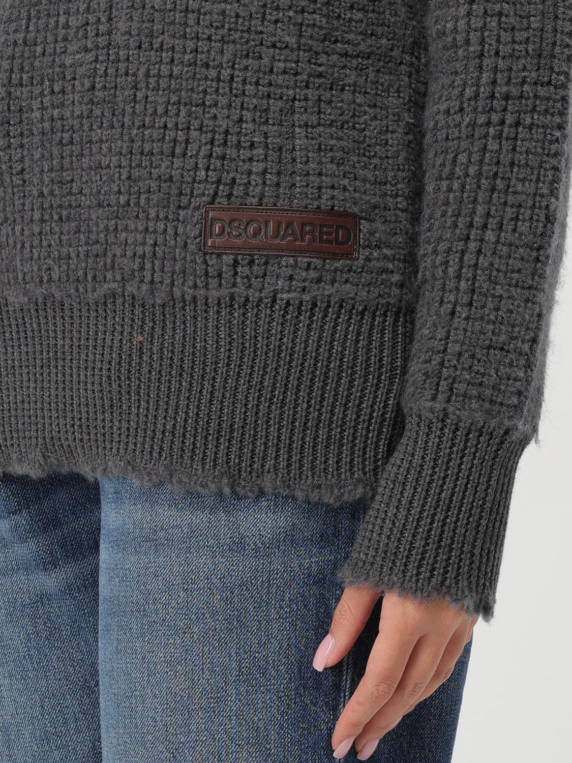 DSQUARED2 MAGLIA: Pullover Dsquared2 in lana , Grigio - Img 3