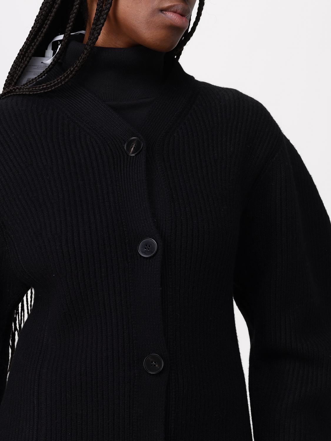 JIL SANDER JERSEY: Cárdigan mujer Jil Sander, Negro - Img 4