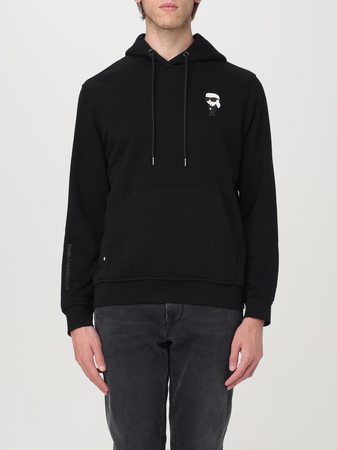 KARL LAGERFELD SWEATSHIRT: Sweater men Karl Lagerfeld, Black - Img 1