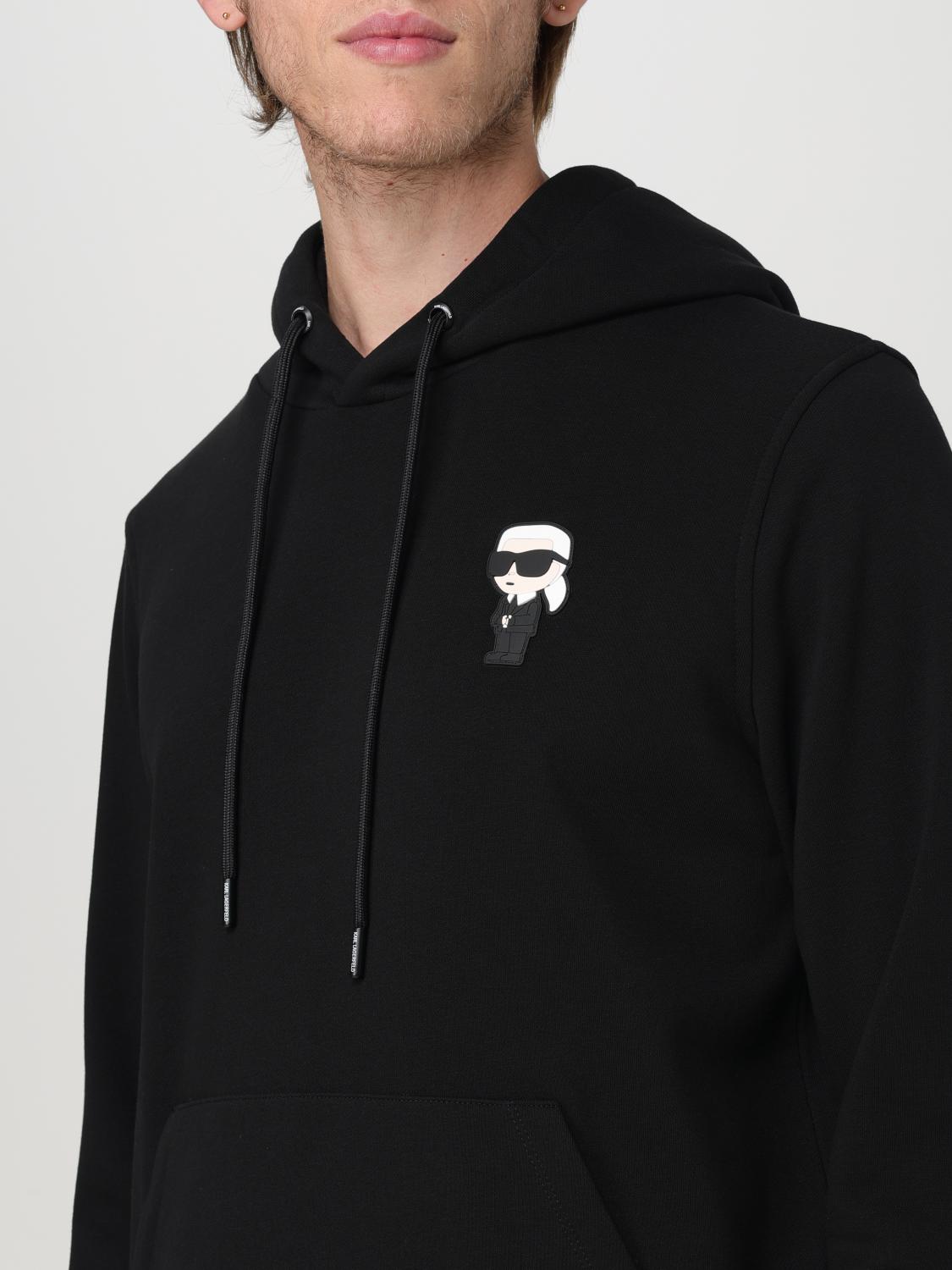 KARL LAGERFELD SWEATSHIRT: Sweater men Karl Lagerfeld, Black - Img 3