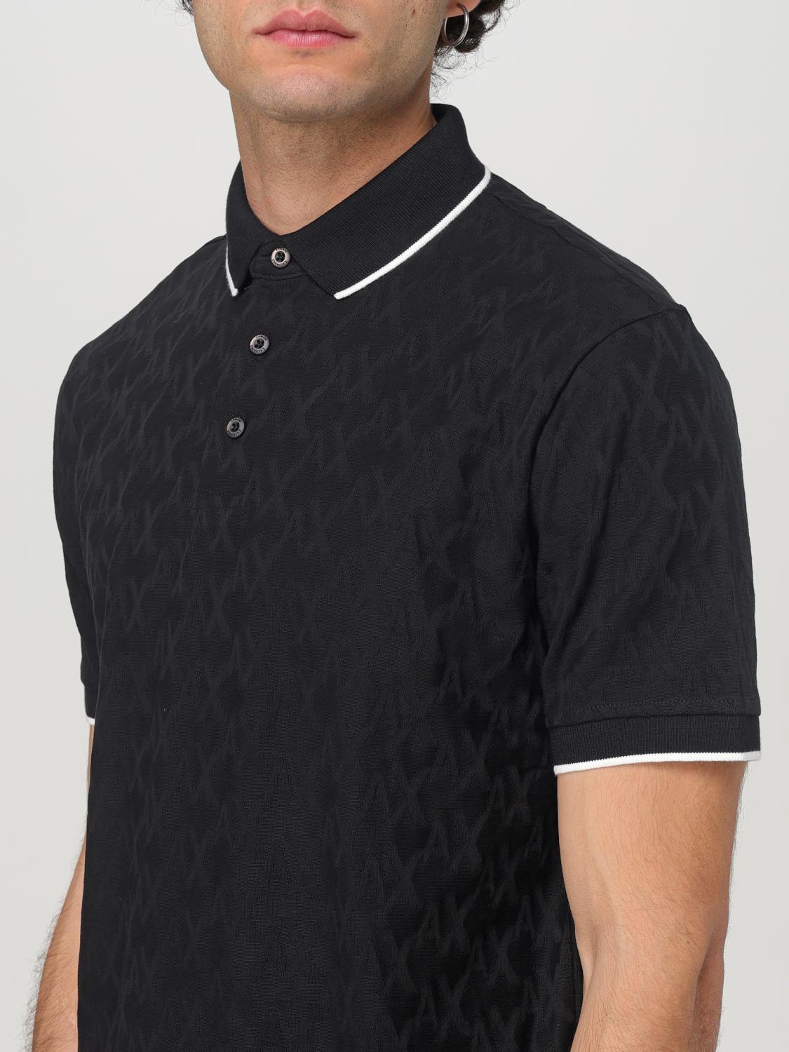 ARMANI EXCHANGE POLO SHIRT: Polo shirt men Armani Exchange, Black - Img 4