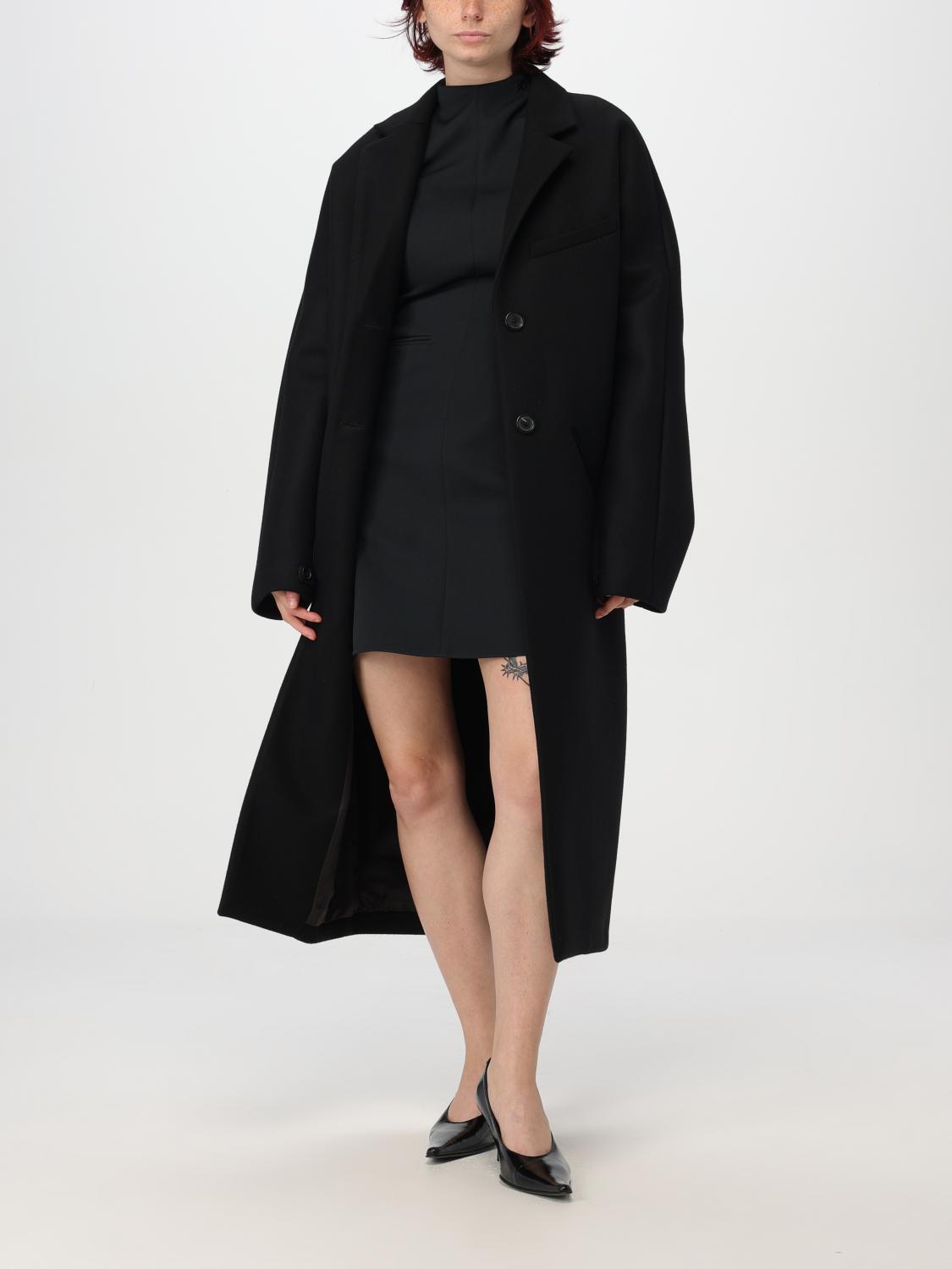 COURRÈGES COAT: Coat woman CourrÈges, Black - Img 2