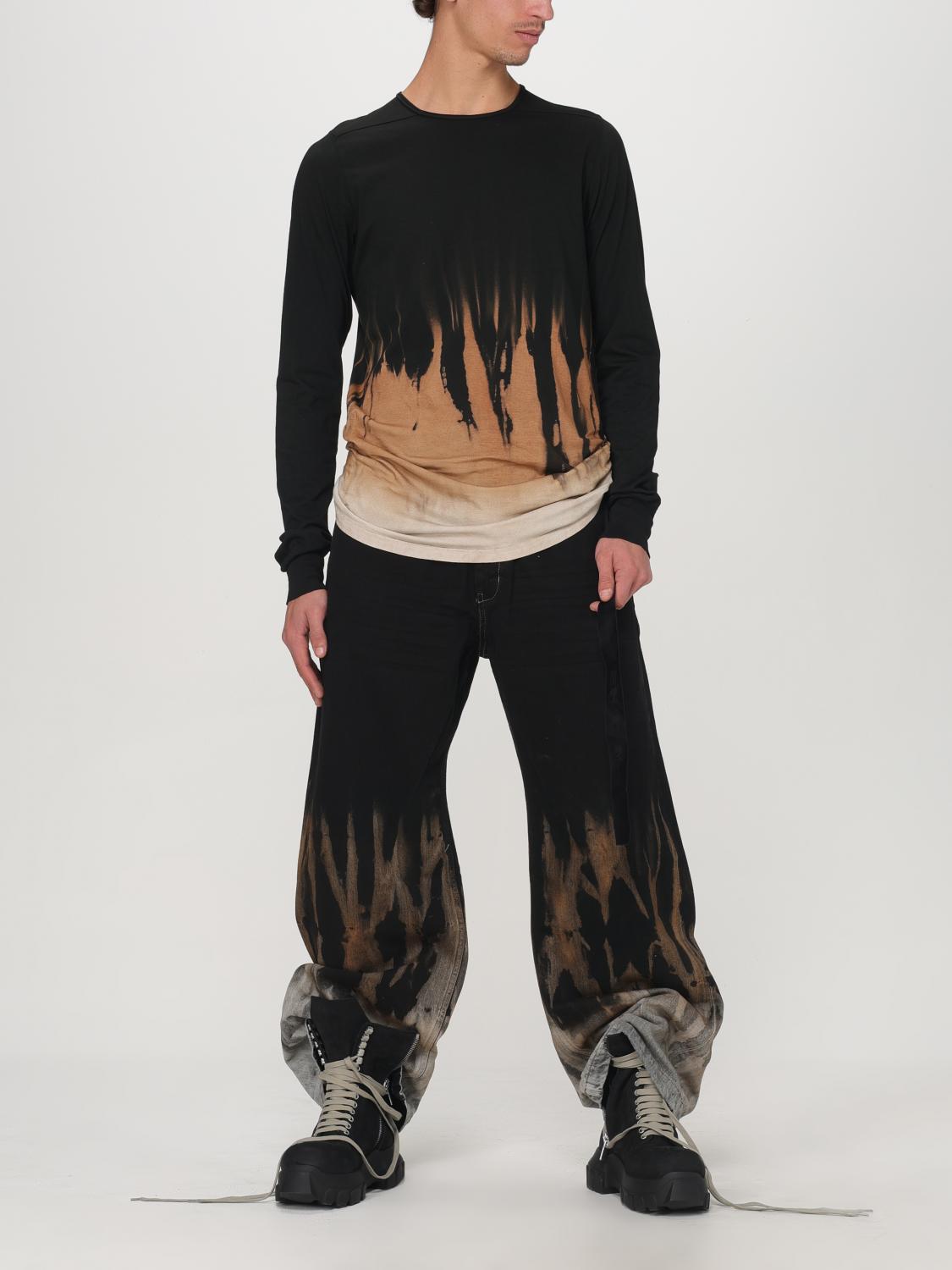 RICK OWENS DRKSHDW SWEATER: Drkshdw organic cotton sweater with print, Black - Img 2