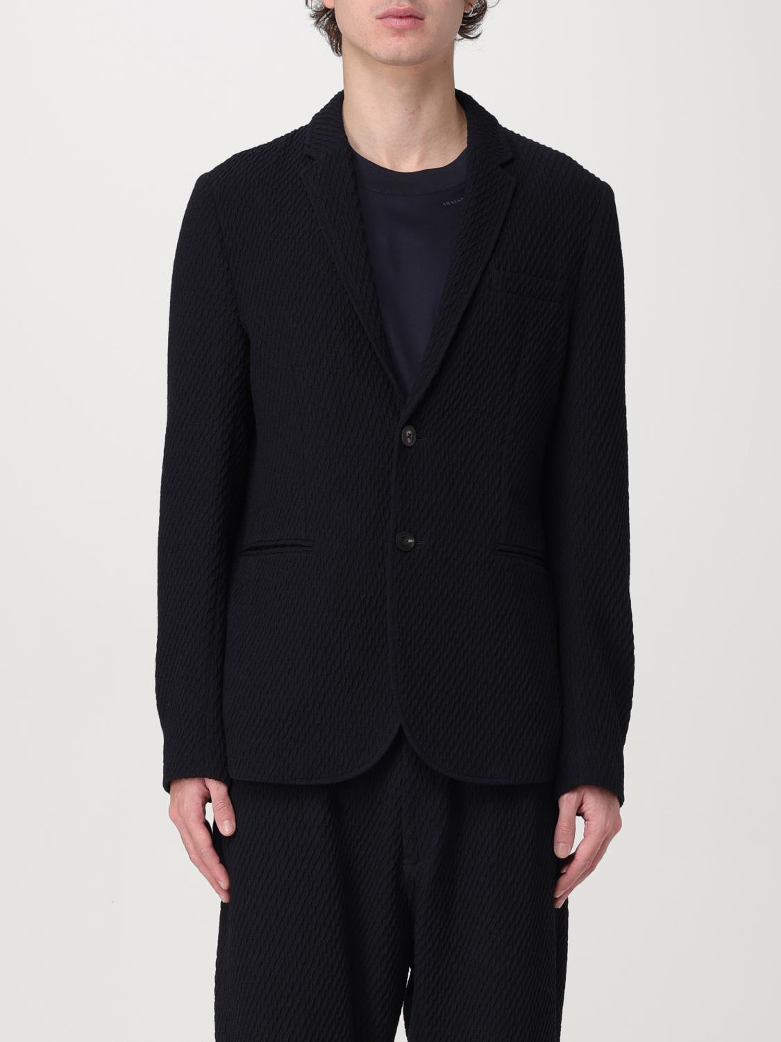 EMPORIO ARMANI BLAZER: Blazer Emporio Armani in lana vergine , Blue - Img 1