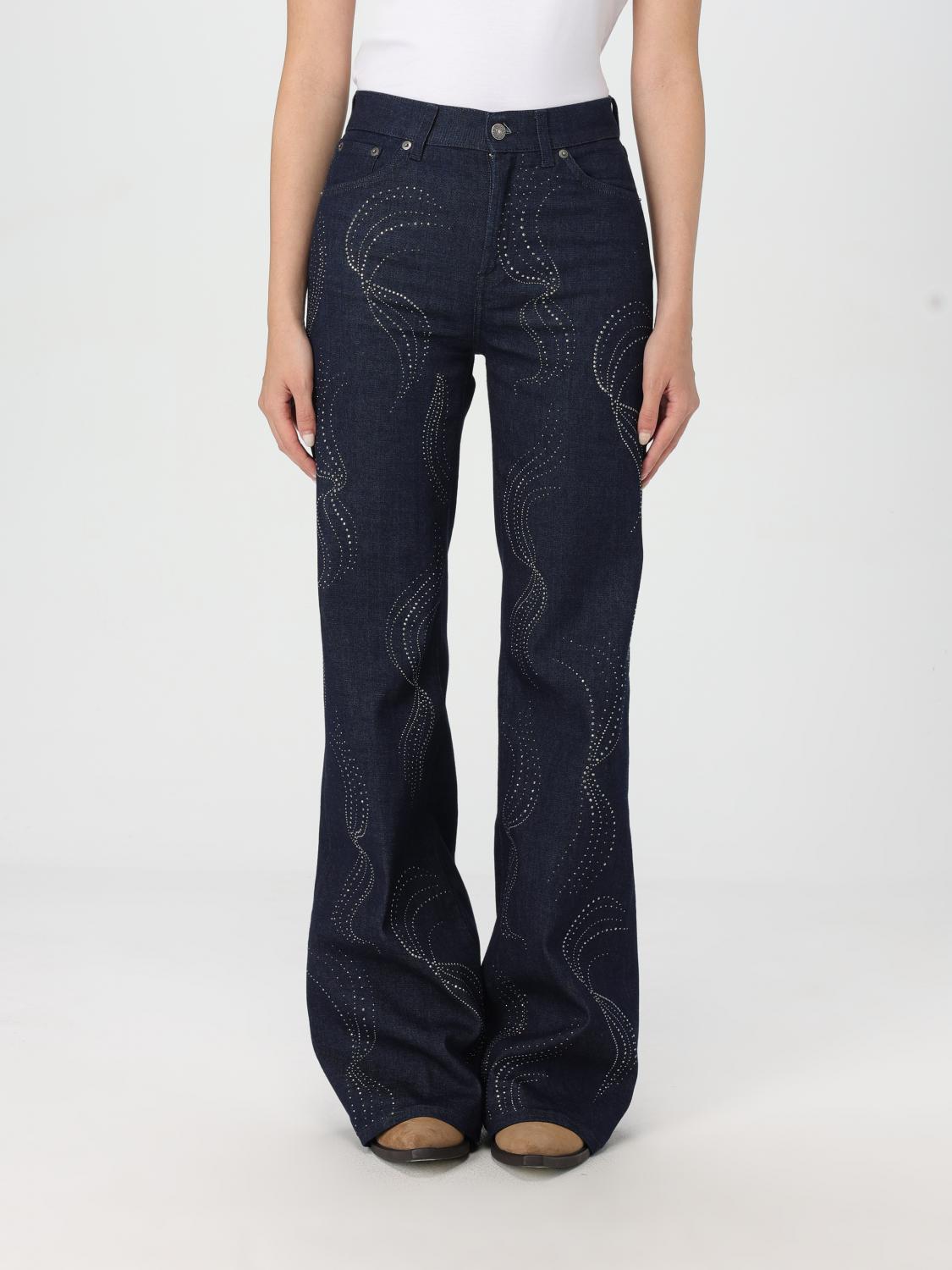 DONDUP JEANS: Jeans Dondup in denim con strass , Denim - Img 1