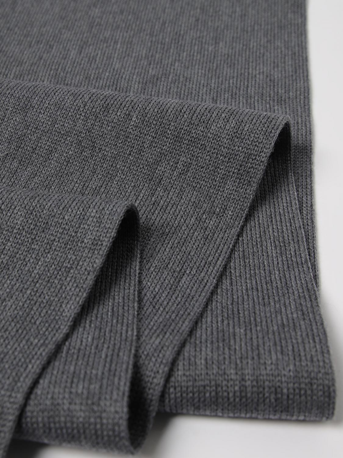 BOSS SCIARPA: Sciarpa Boss in lana vergine ecosostenibile , Grigio - Img 3
