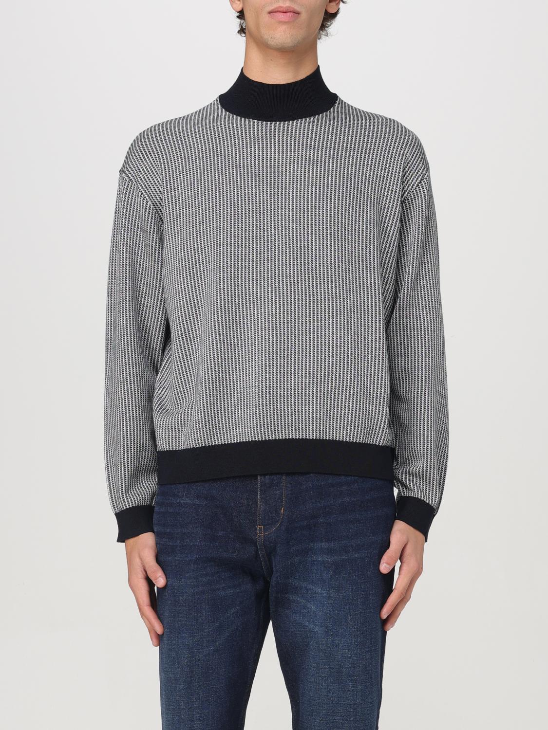 EMPORIO ARMANI SWEATER: Sweater men Emporio Armani, Blue - Img 1