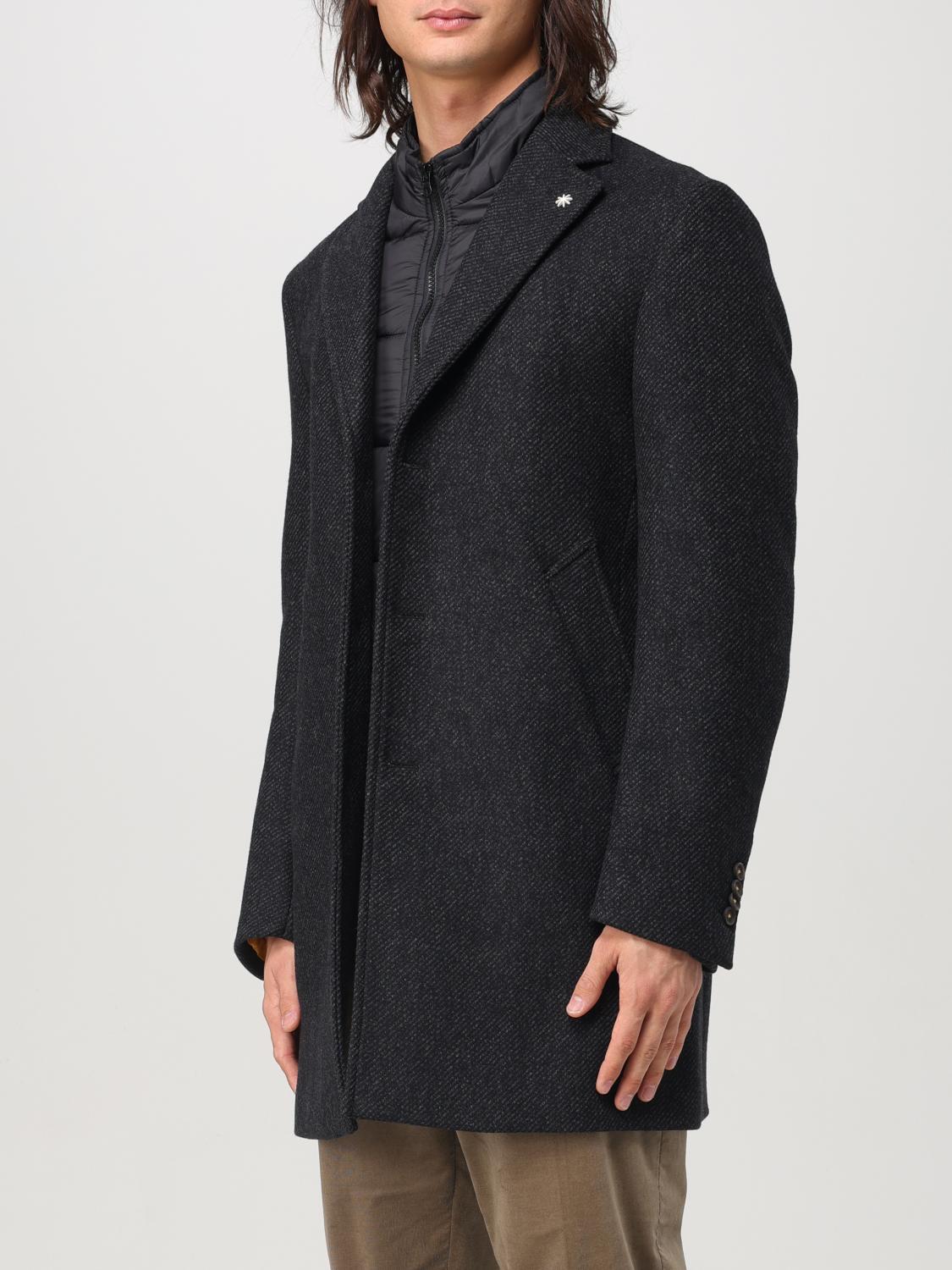 MANUEL RITZ COAT: Coat men Manuel Ritz, Black - Img 3