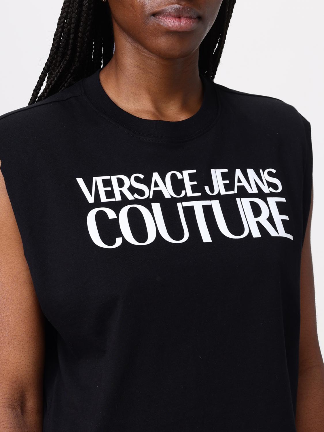 VERSACE JEANS COUTURE 탑: 탑 여성 Versace Jeans Couture, 블랙 - Img 3