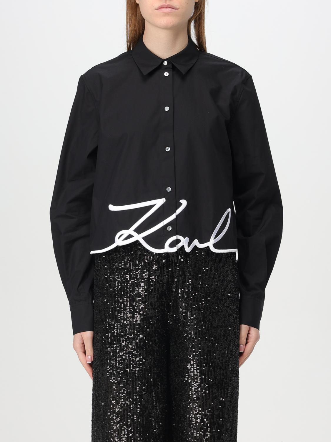 KARL LAGERFELD SHIRT: Shirt woman Karl Lagerfeld, Black - Img 1