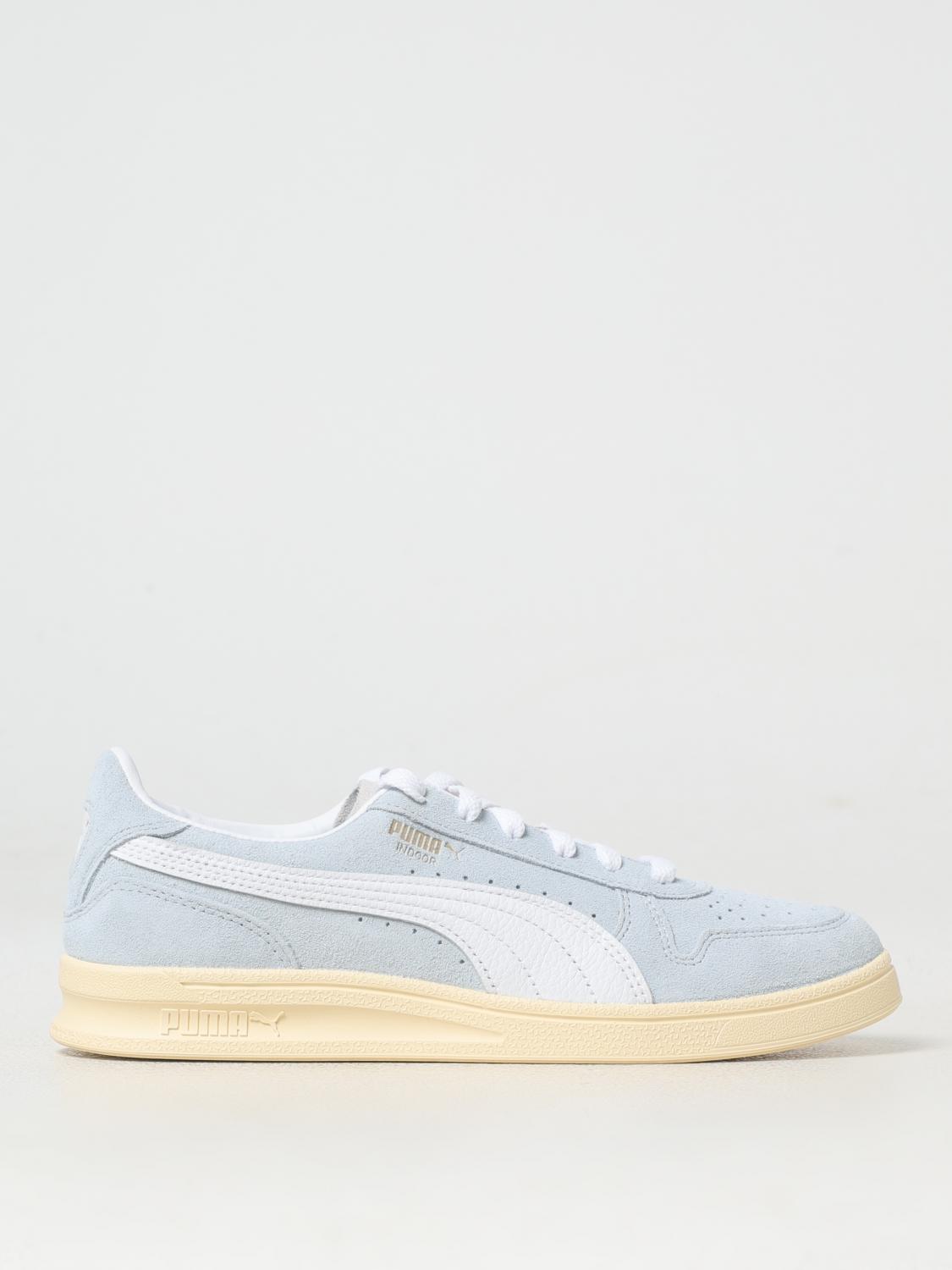 PUMA SNEAKERS: Sneakers Indoor Soft Puma in camoscio , Blue - Img 1