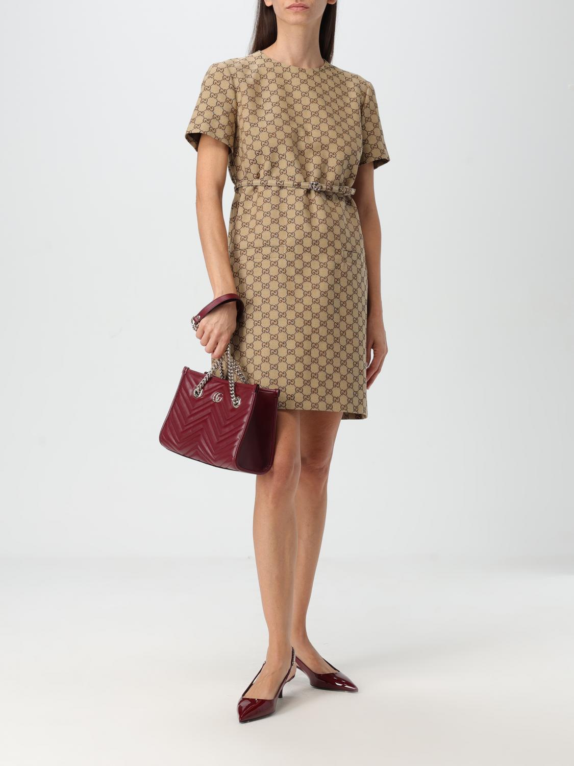 Gucci Dress woman - Brown | 797356Z8BUC | GIGLIO.COM