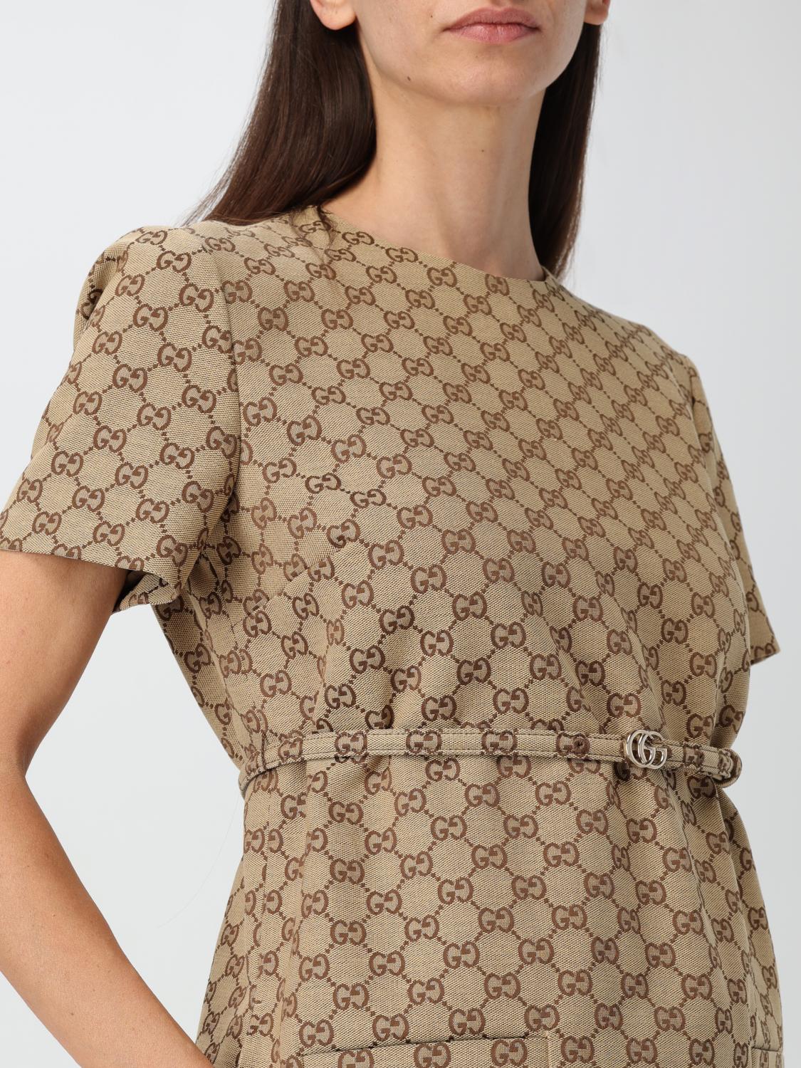 Gucci Dress woman - Brown | 797356Z8BUC | GIGLIO.COM