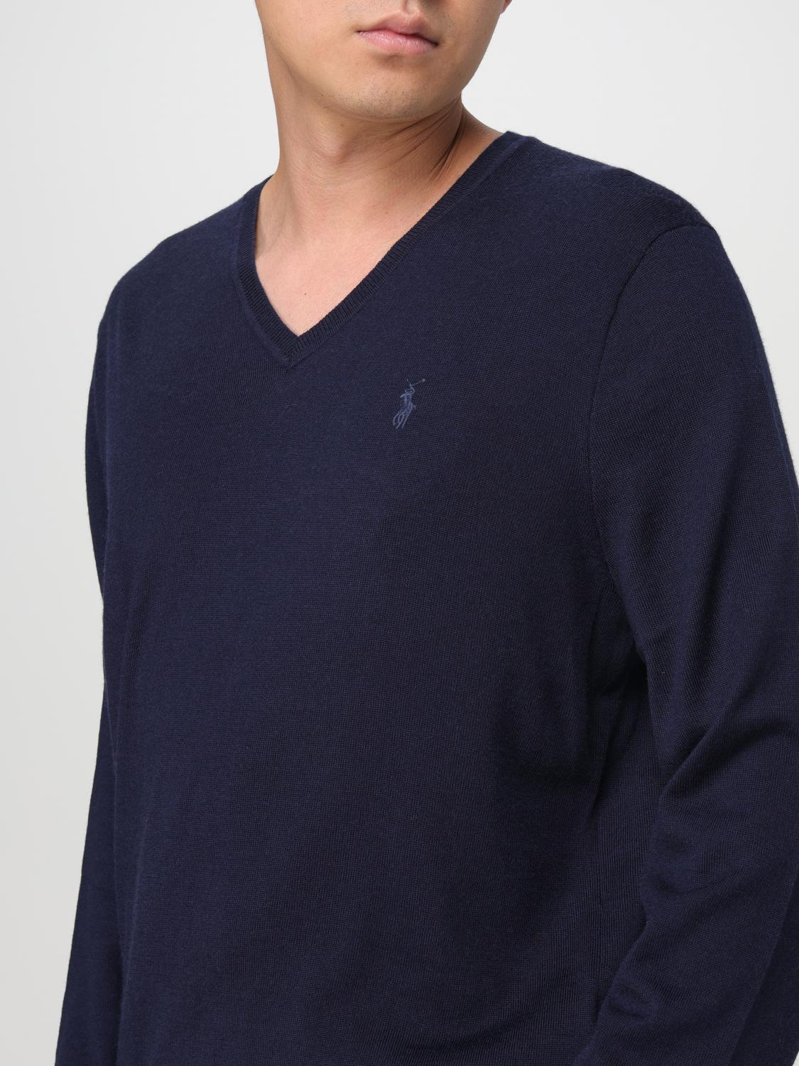 POLO RALPH LAUREN SWEATER: Sweater men Polo Ralph Lauren, Navy - Img 3