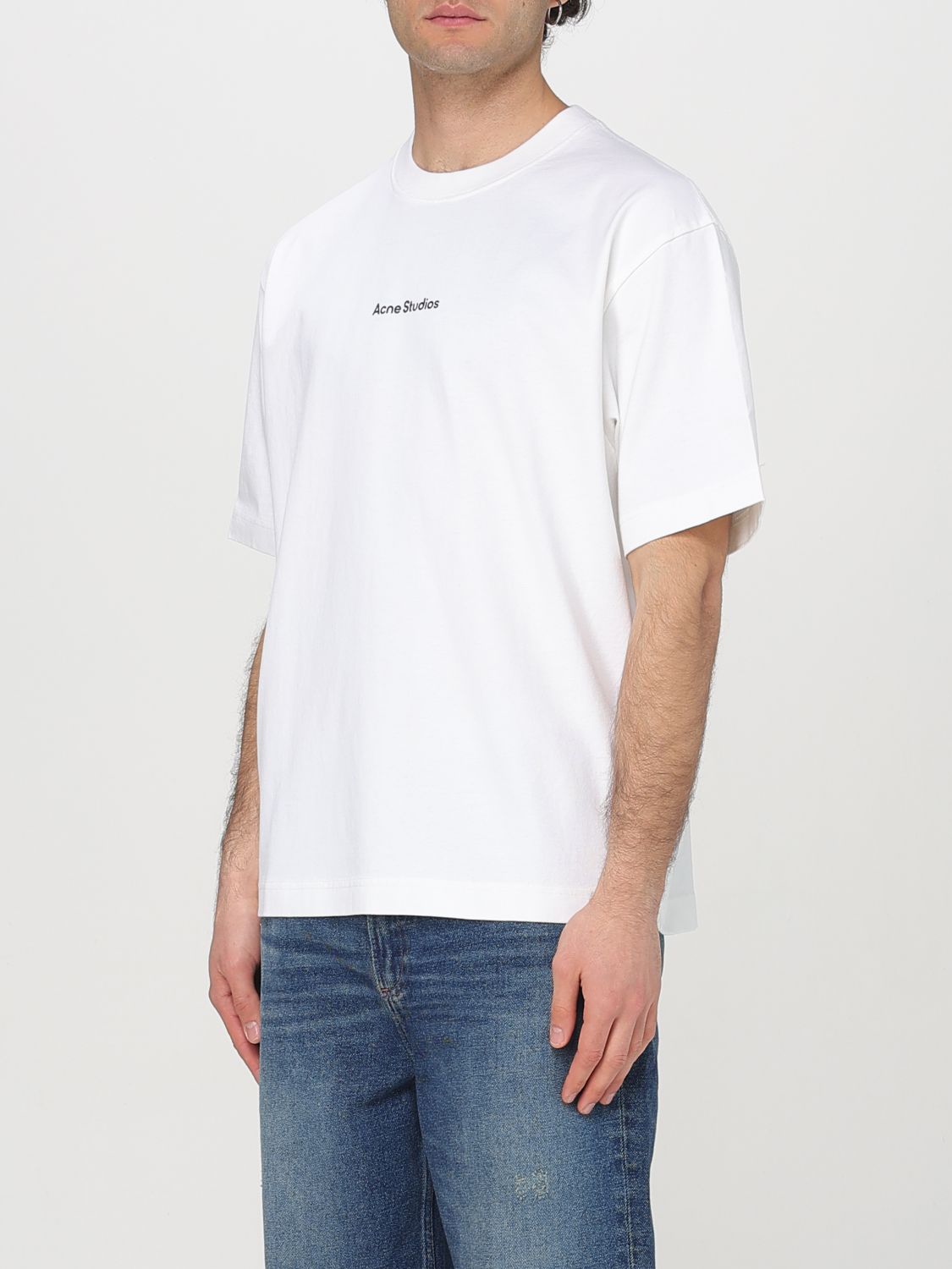 ACNE STUDIOS T-SHIRT: T-shirt homme Acne Studios, Blanc - Img 3