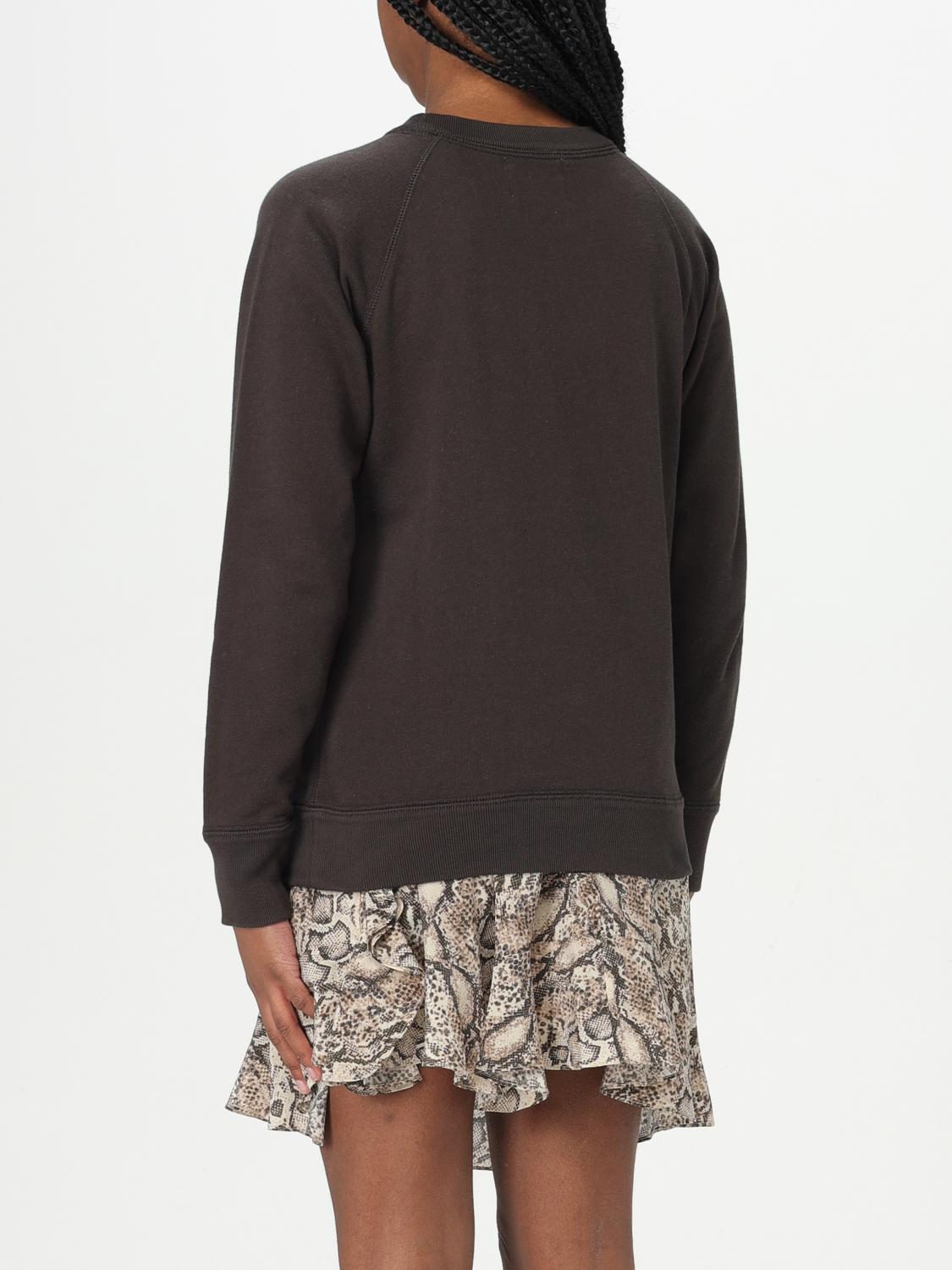 ISABEL MARANT ETOILE SUDADERA: Sudadera de cuello redondo con logo Isabel Marant Etoile, Negro - Img 2