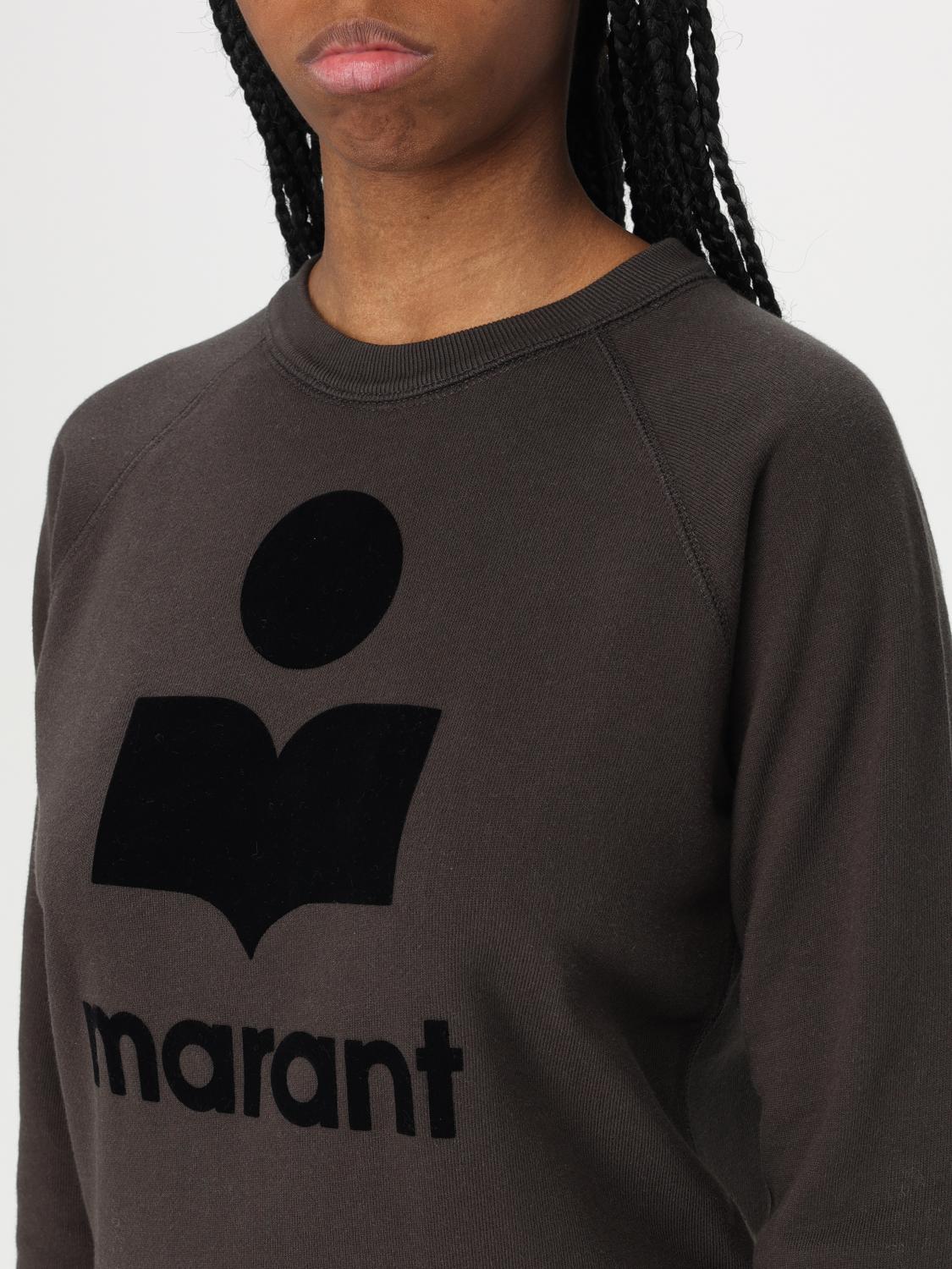 ISABEL MARANT ETOILE SUDADERA: Sudadera de cuello redondo con logo Isabel Marant Etoile, Negro - Img 3