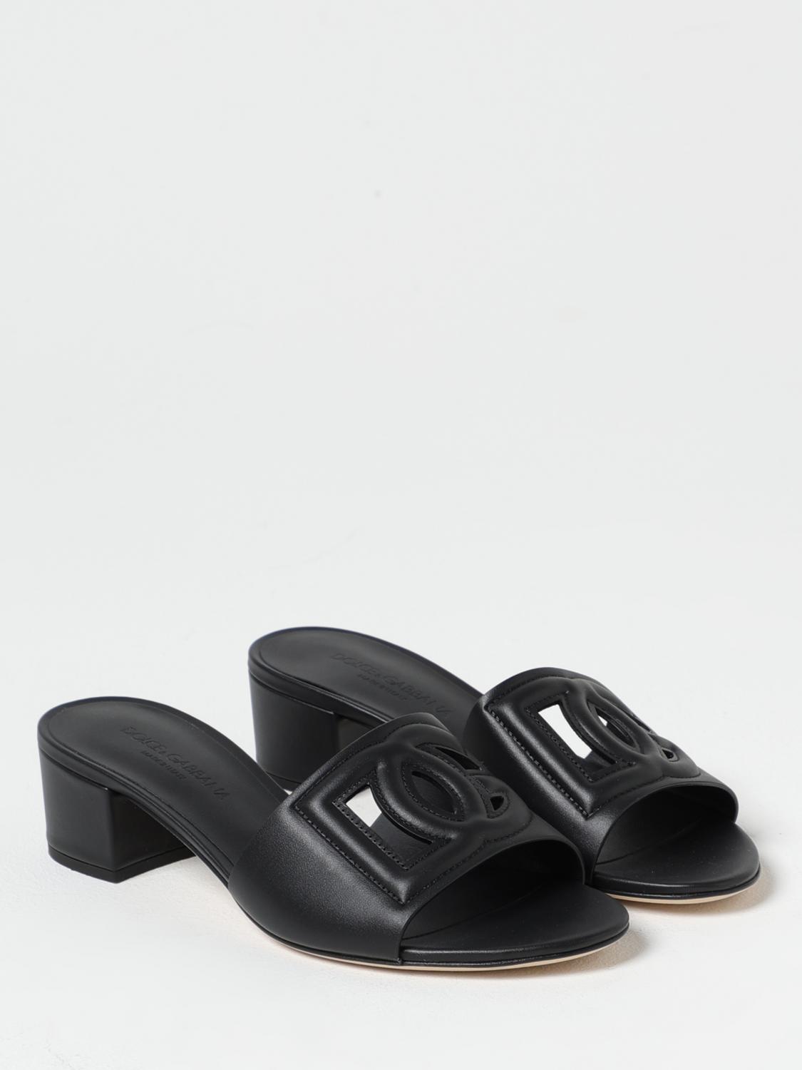 DOLCE & GABBANA SANDALIAS DE TACÓN: Sandalias planas mujer Dolce & Gabbana, Negro - Img 2