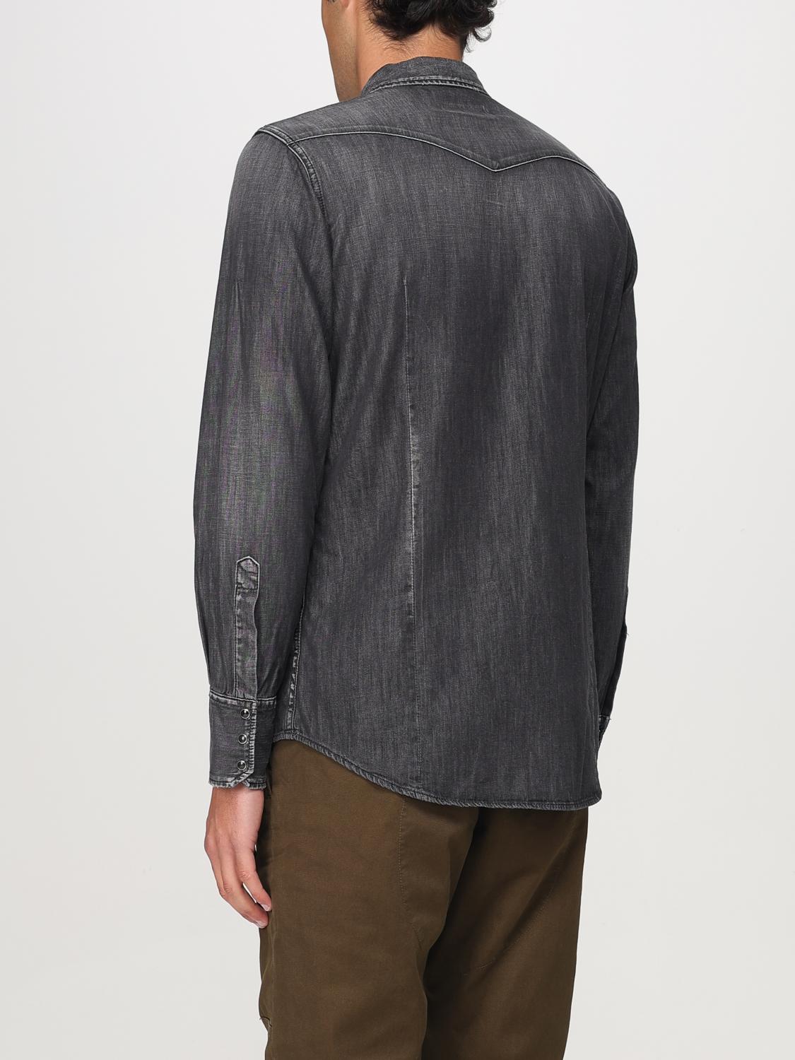 DSQUARED2 CAMICIA: Camicia Dsquared2 in denim , Nero - Img 3