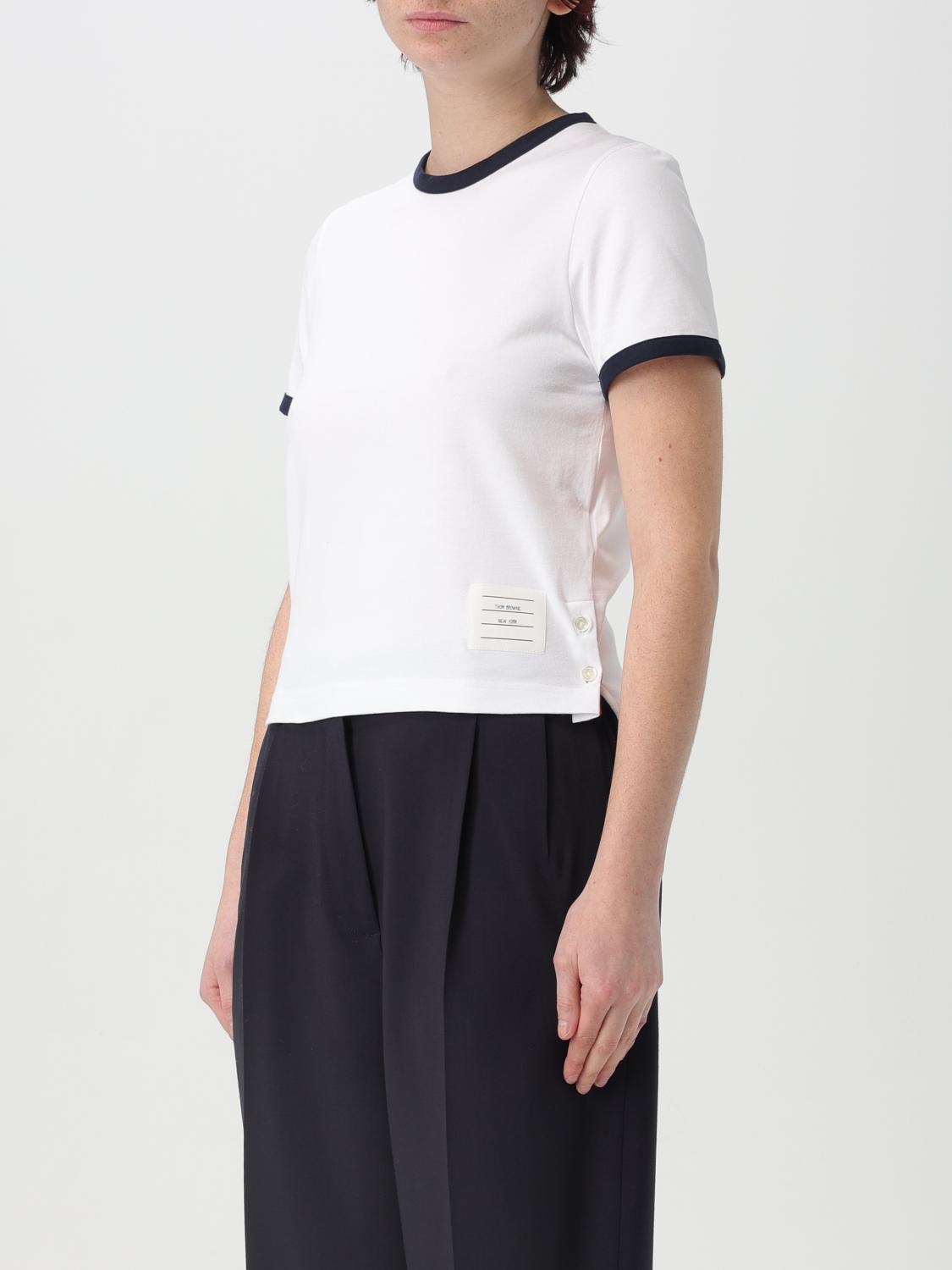 THOM BROWNE T-SHIRT: T-shirt woman Thom Browne, White - Img 3