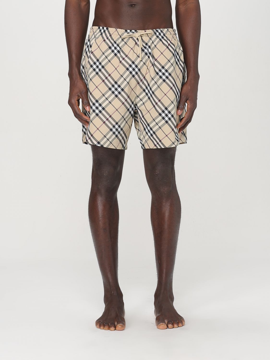 BURBERRY SWIMSUIT: Swimsuit men Burberry, Cream - Img 1