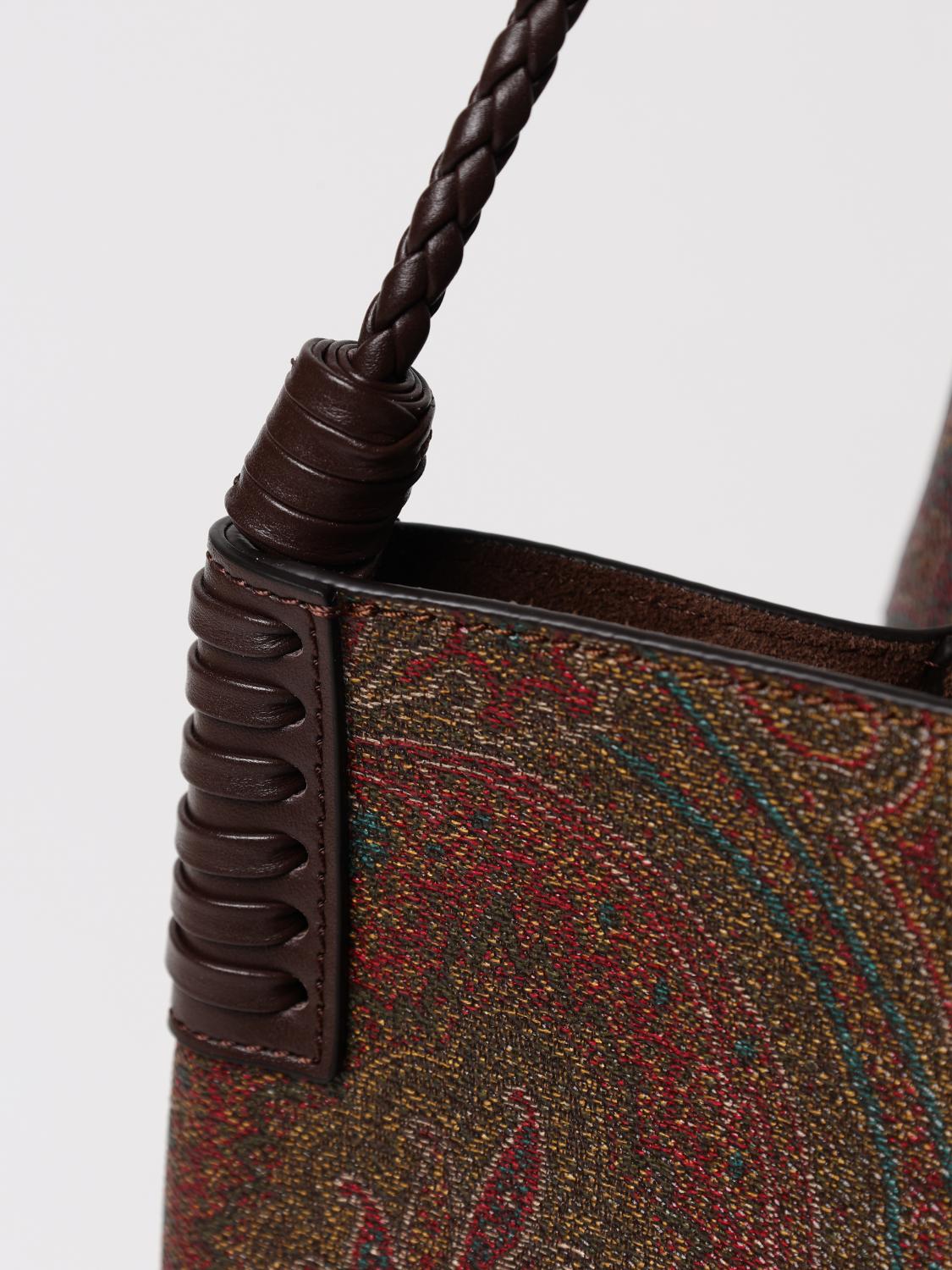 ETRO BORSA A MANO: Borsa a mano donna Etro, Marrone - Img 4