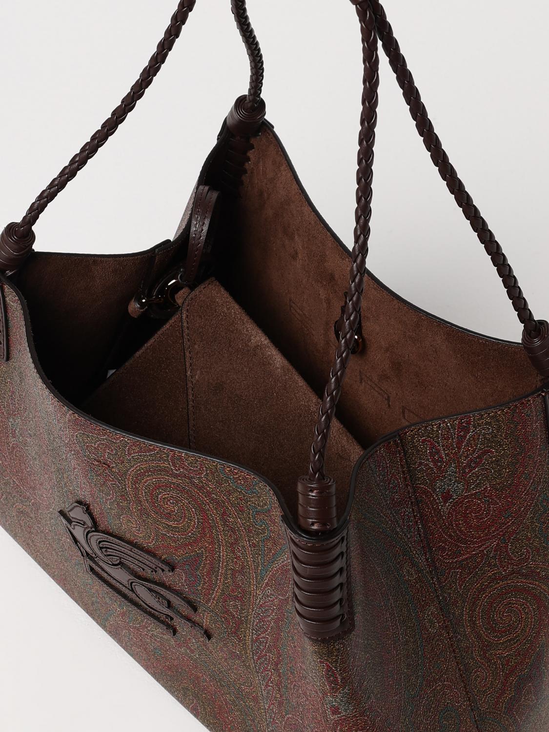 ETRO BORSA A MANO: Borsa a mano donna Etro, Marrone - Img 5